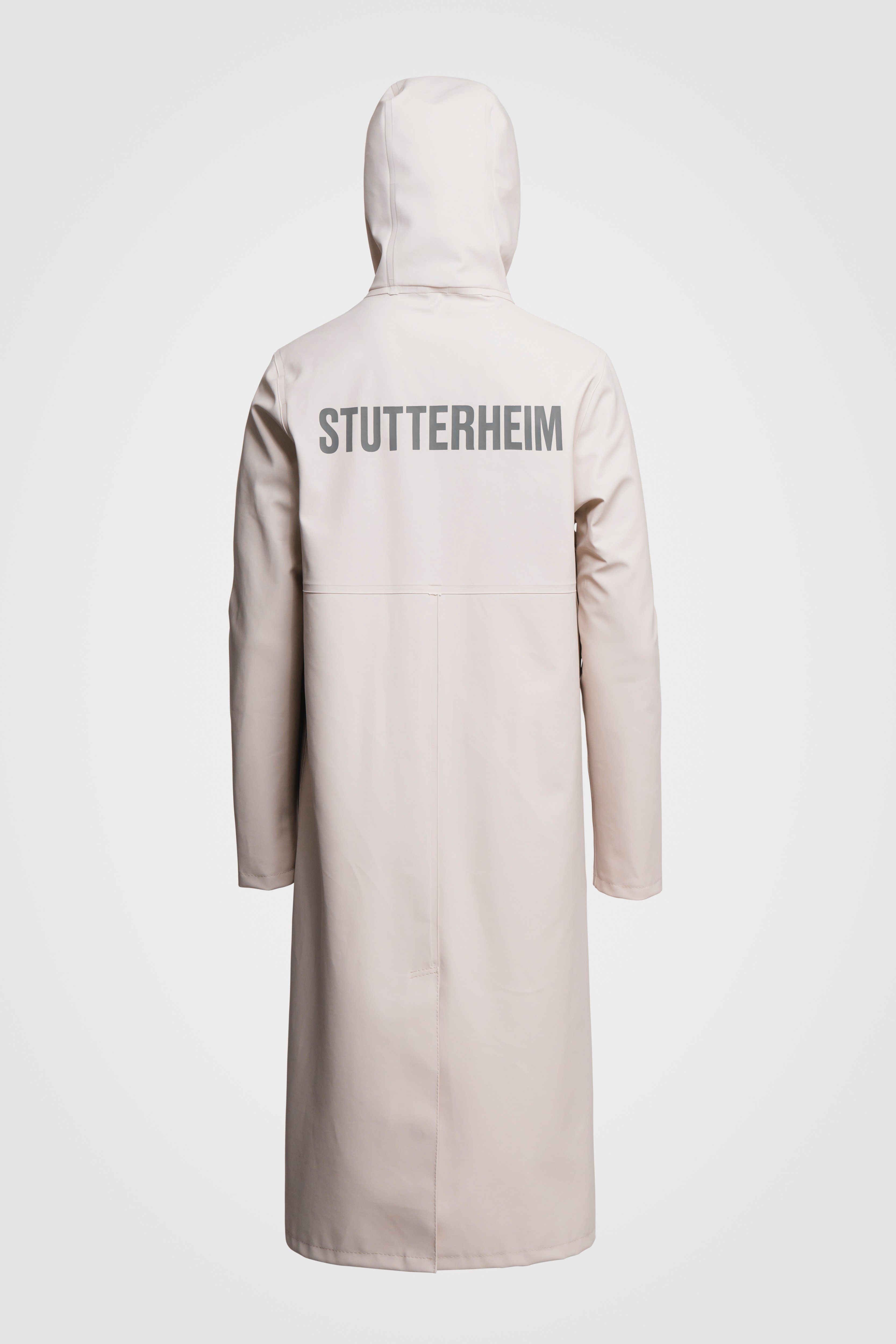 Stockholm Long Print Raincoat Light Sand STUTTERHEIM GB