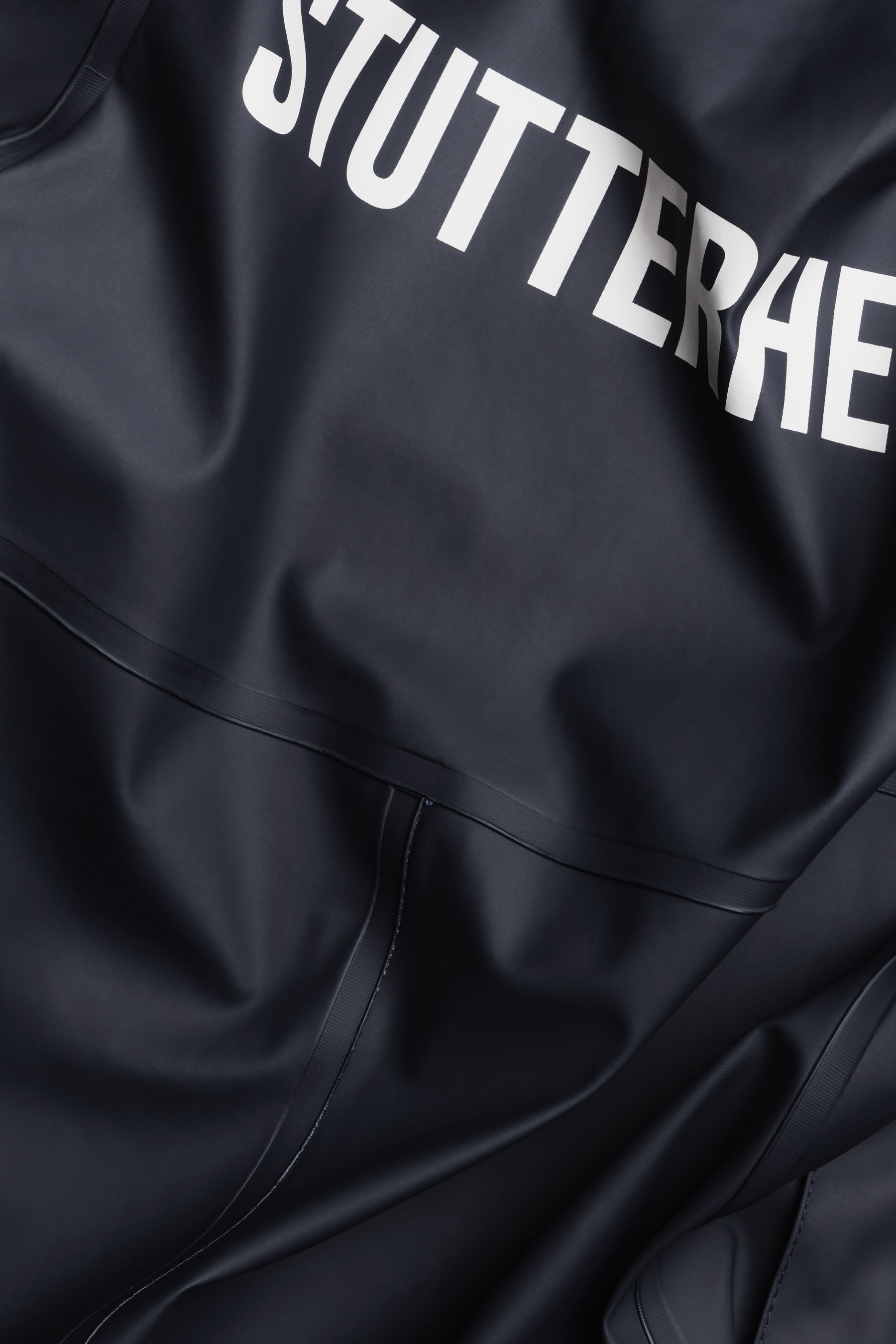 stutterheim stockholm long print raincoat navy women jackets raincoats