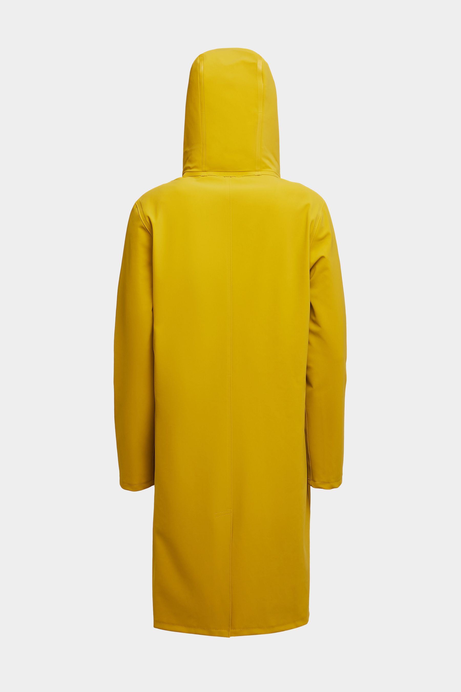 stutterheim stockholm long matte raincoat gold aw23