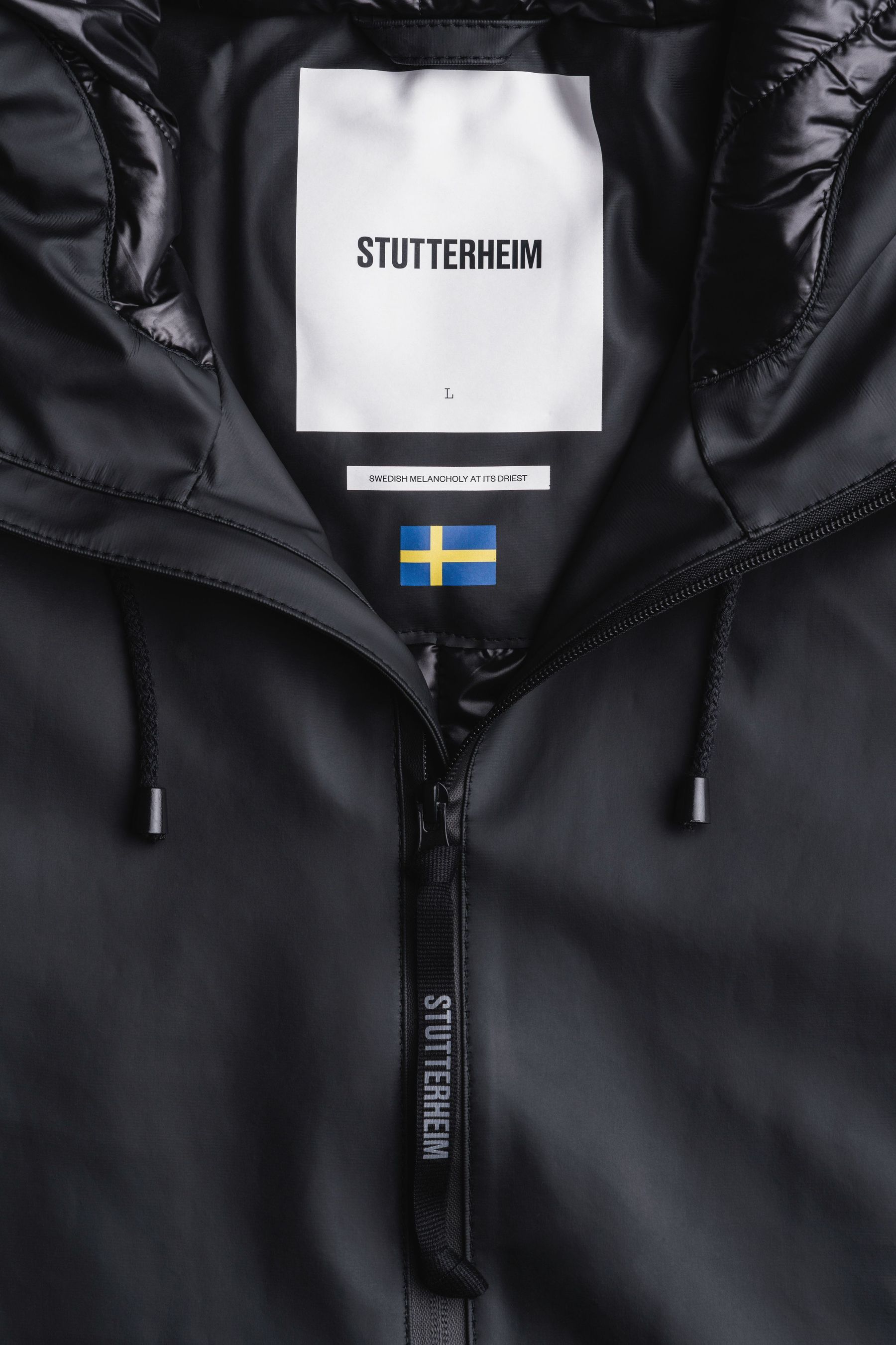 stutterheim stockholm long winter jacket black men jackets winter-coats