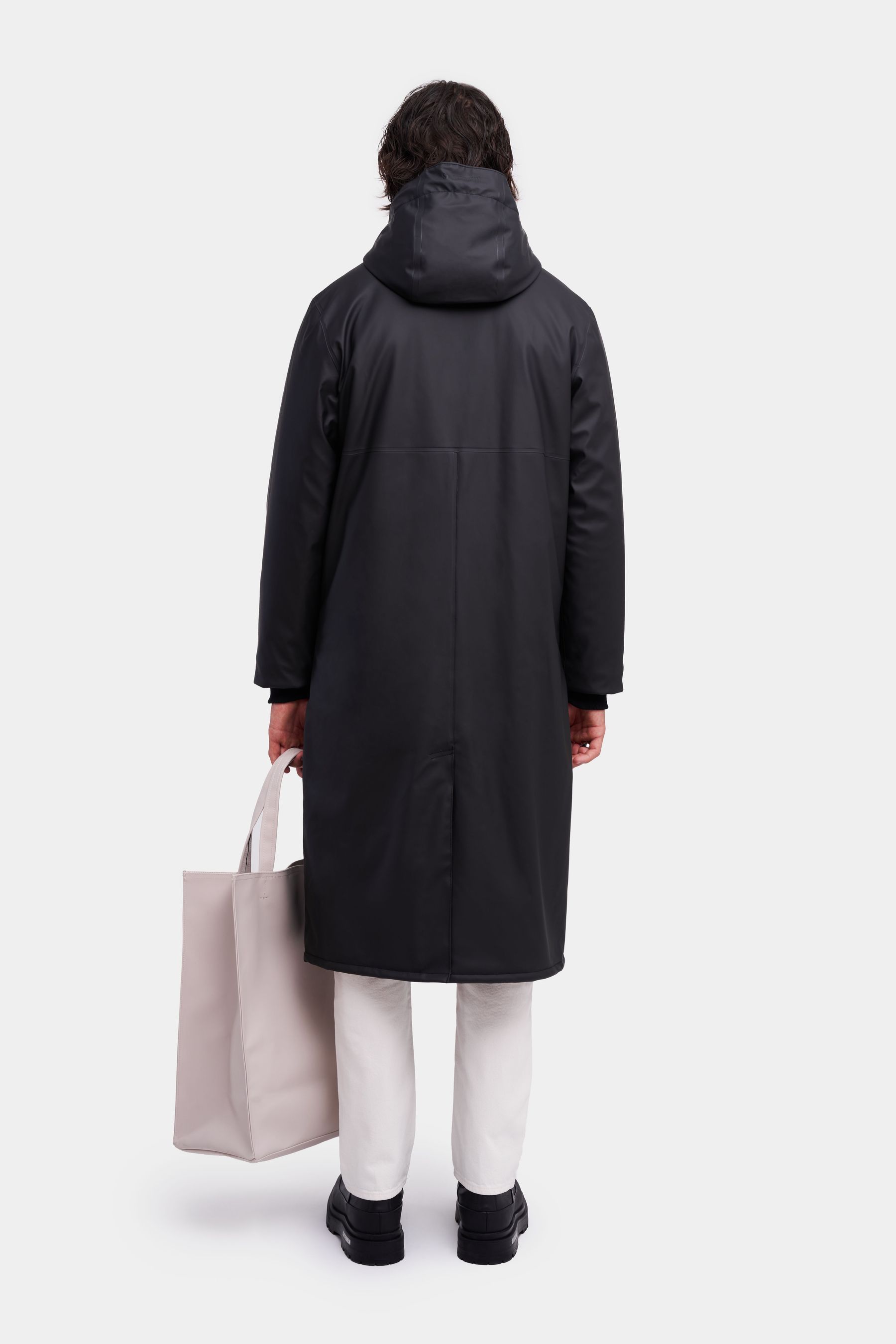 stutterheim stockholm long winter jacket black men jackets winter-coats