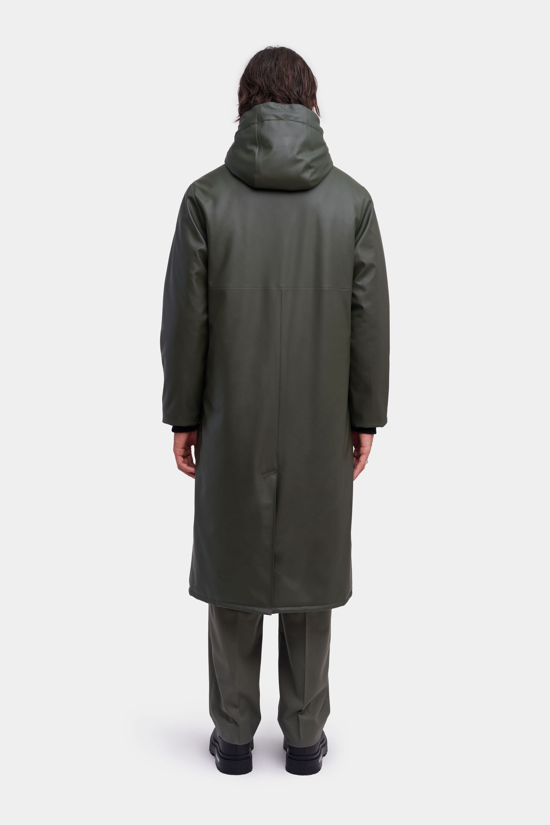 stutterheim stockholm long winter jacket green men jackets winter-coats