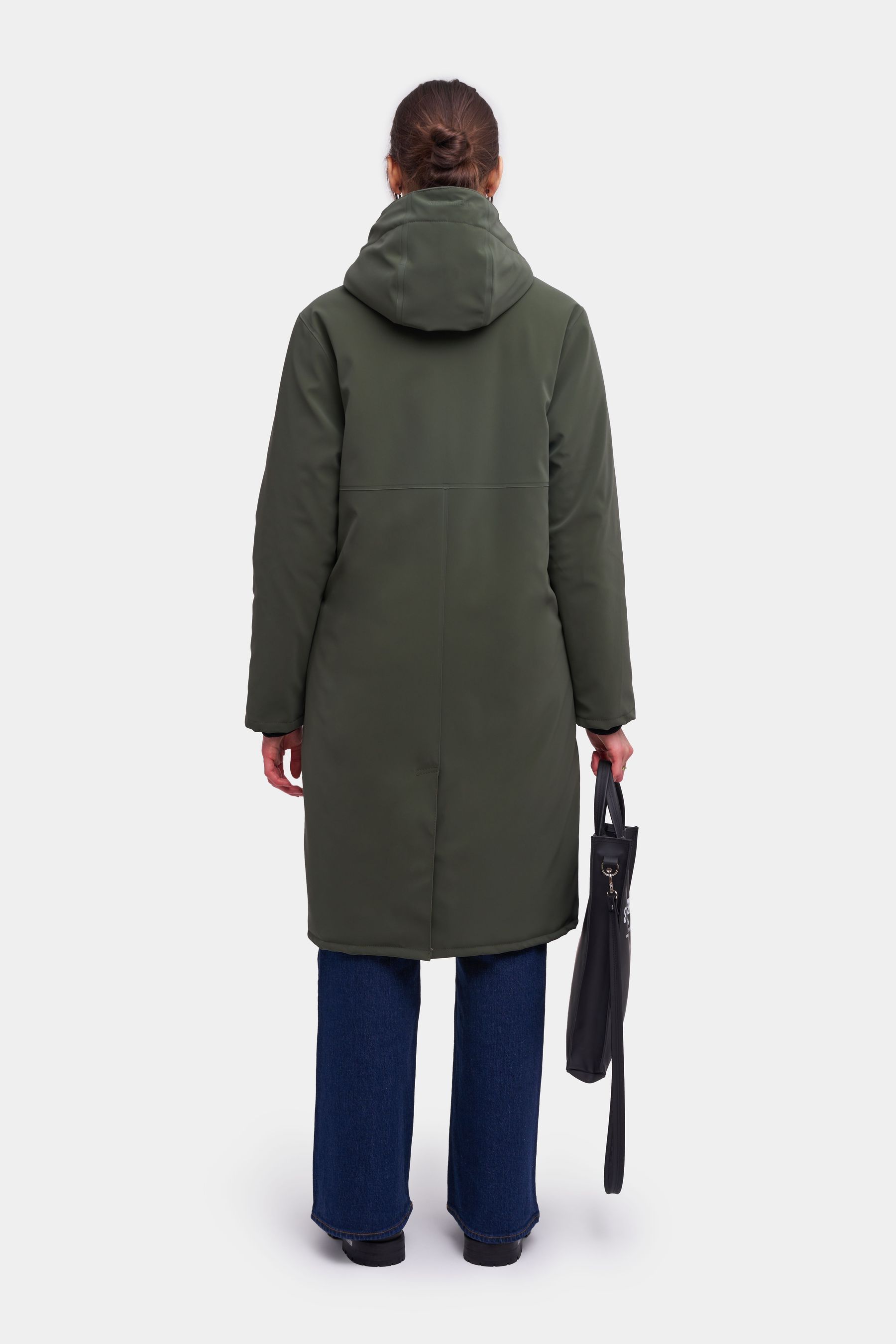stutterheim stockholm long matte winter jacket dark green men jackets winter-coats