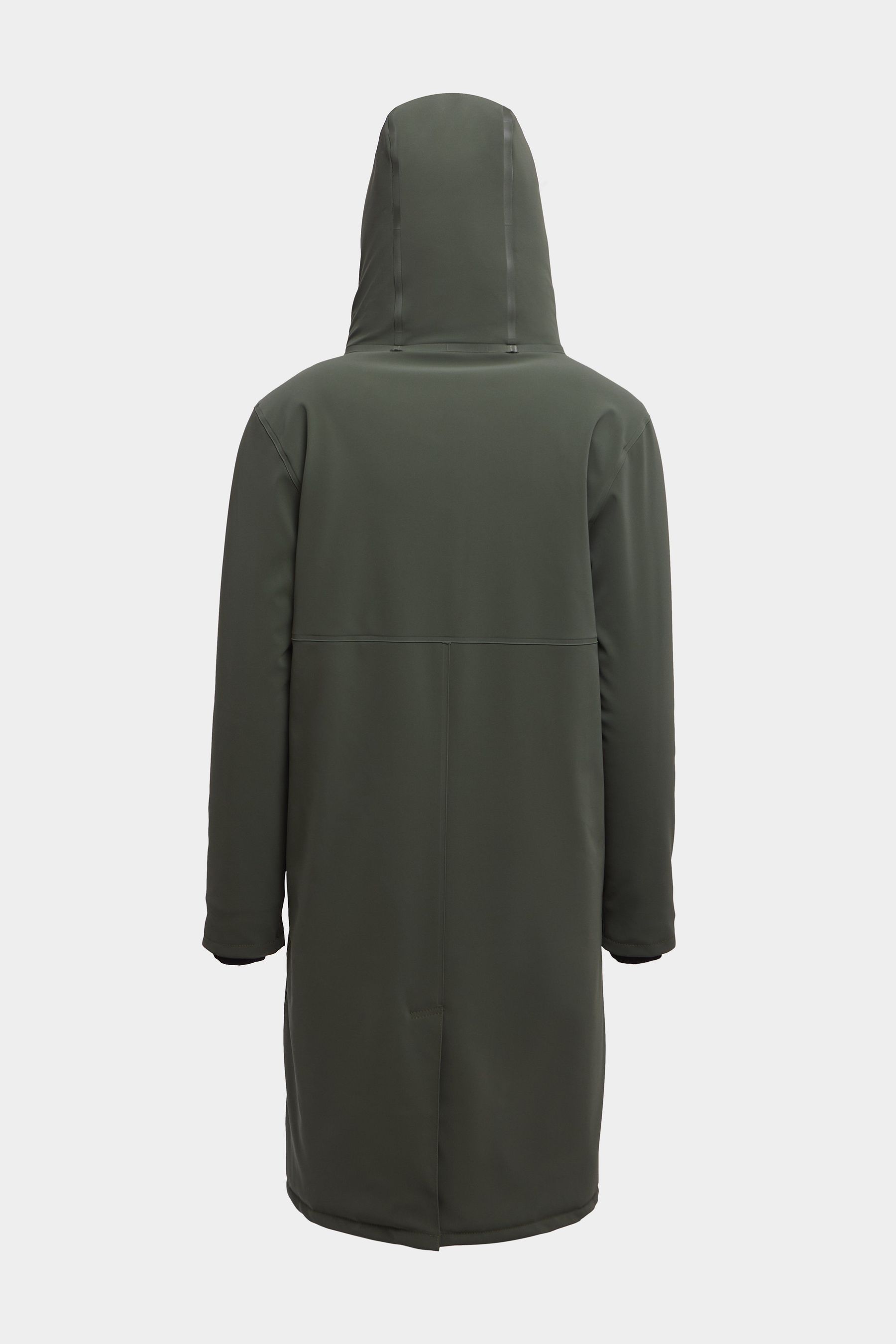 stutterheim stockholm long matte winter jacket dark green women jackets winter-coats