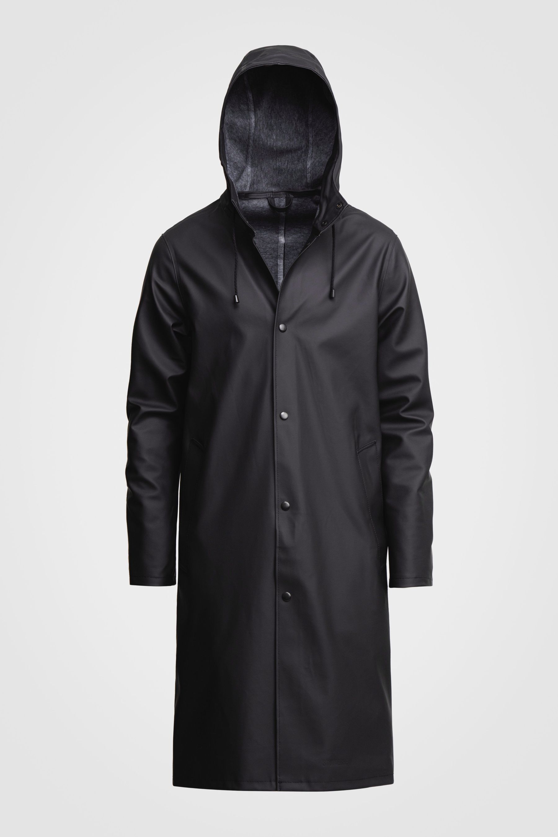 stutterheim stockholm long raincoat black women jackets raincoats