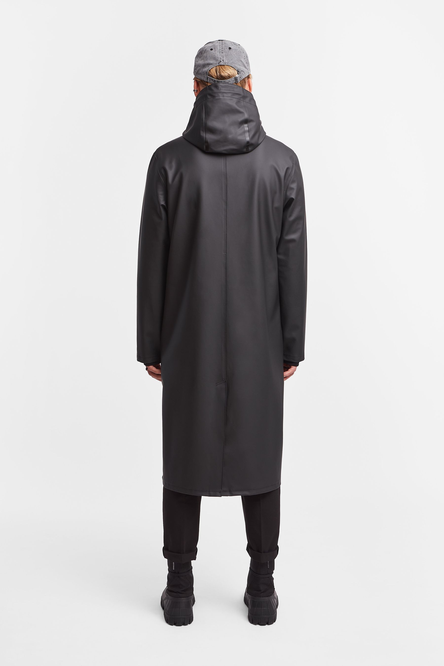 stutterheim stockholm long raincoat black women jackets raincoats