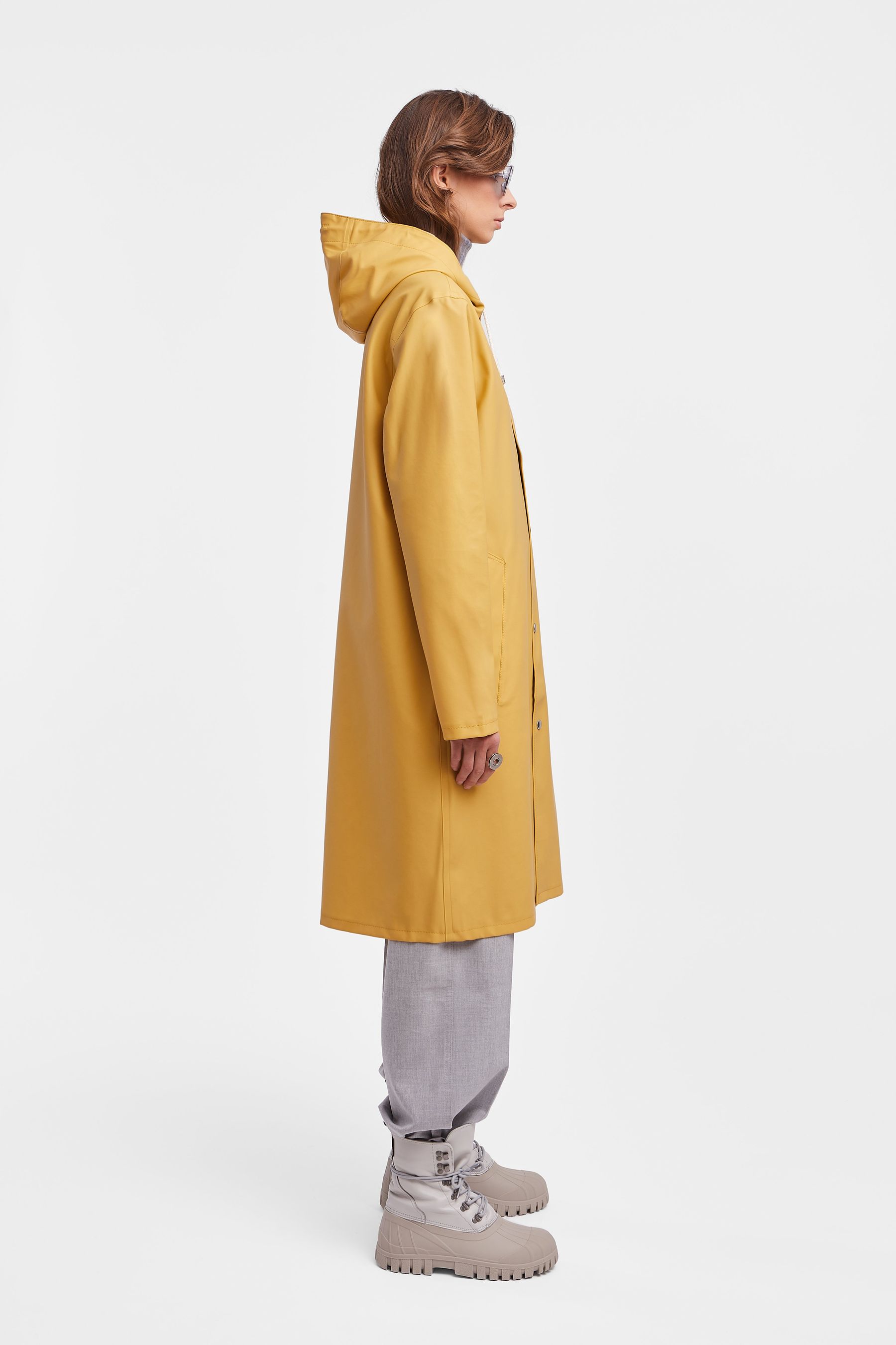 stutterheim stockholm long raincoat chai women jackets raincoats