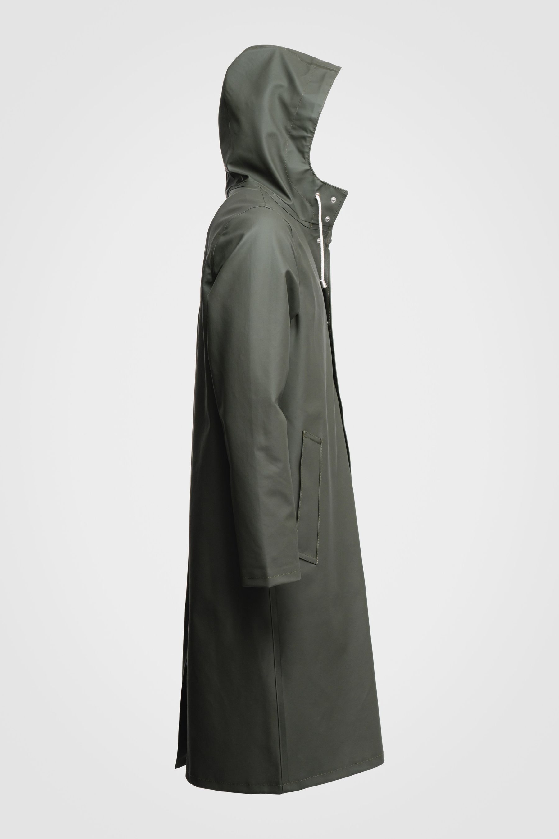 stutterheim stockholm long raincoat green women jackets raincoats