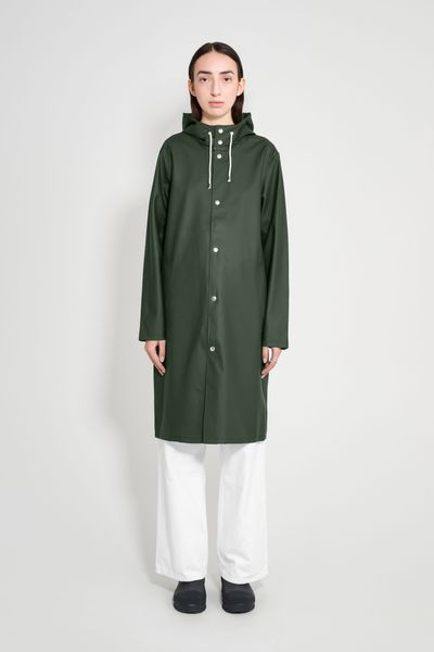 Stockholm Long Raincoat Green | STUTTERHEIM GB