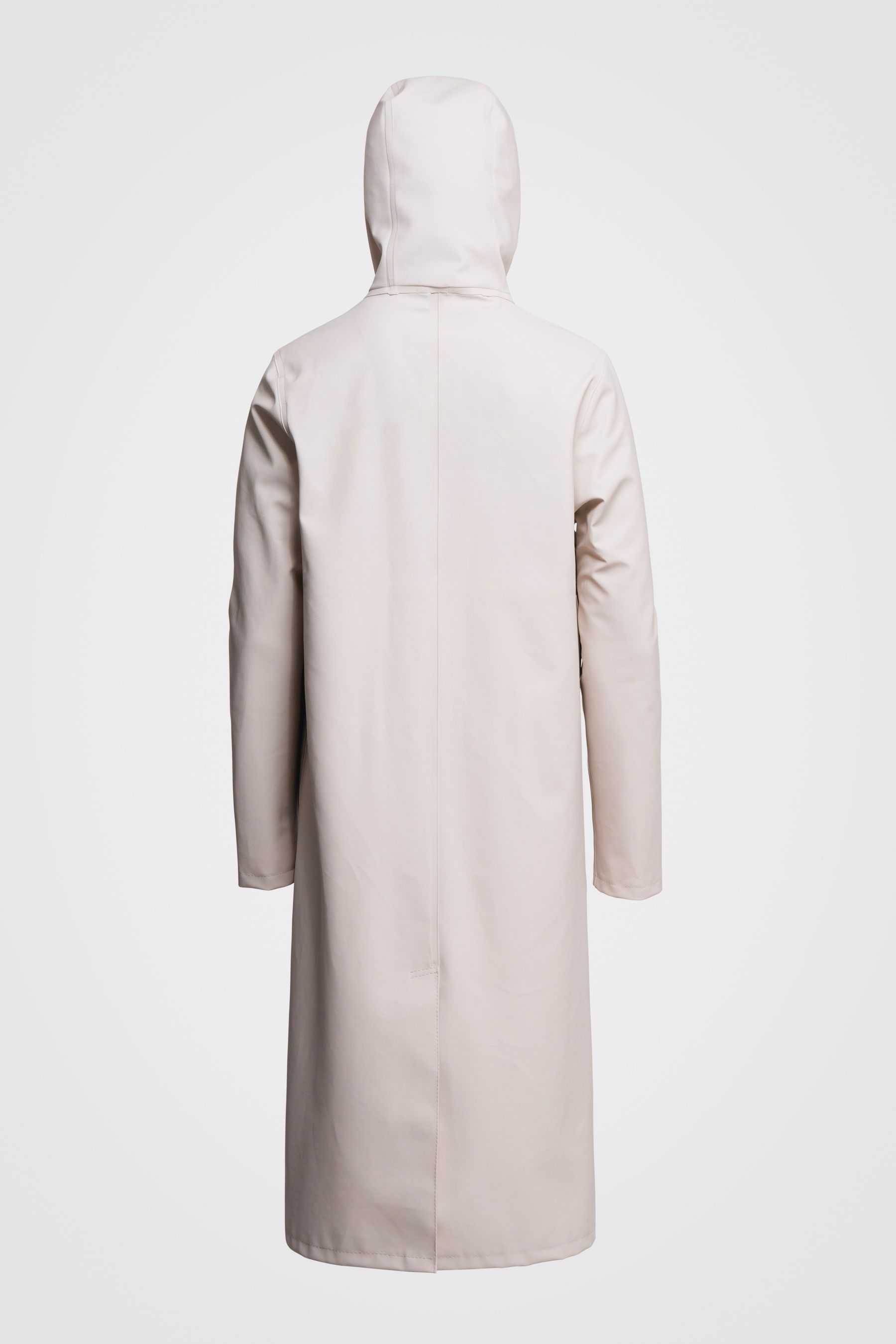 stutterheim stockholm long raincoat light sand women jackets raincoats