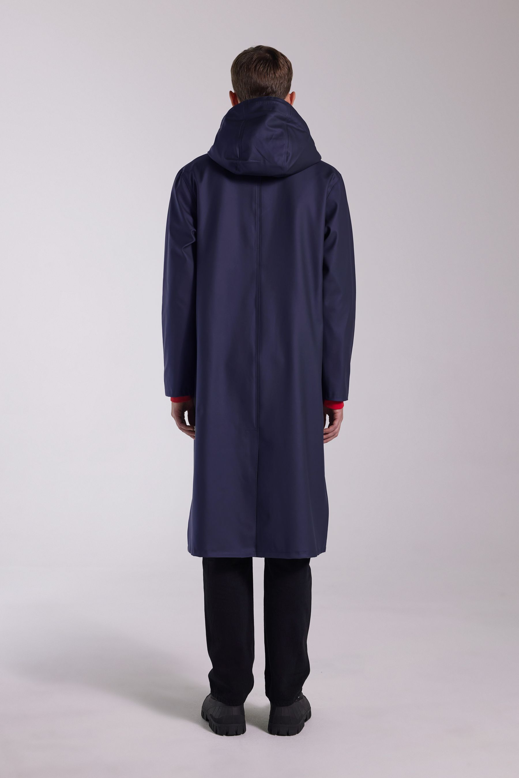 stutterheim stockholm long raincoat navy women jackets raincoats