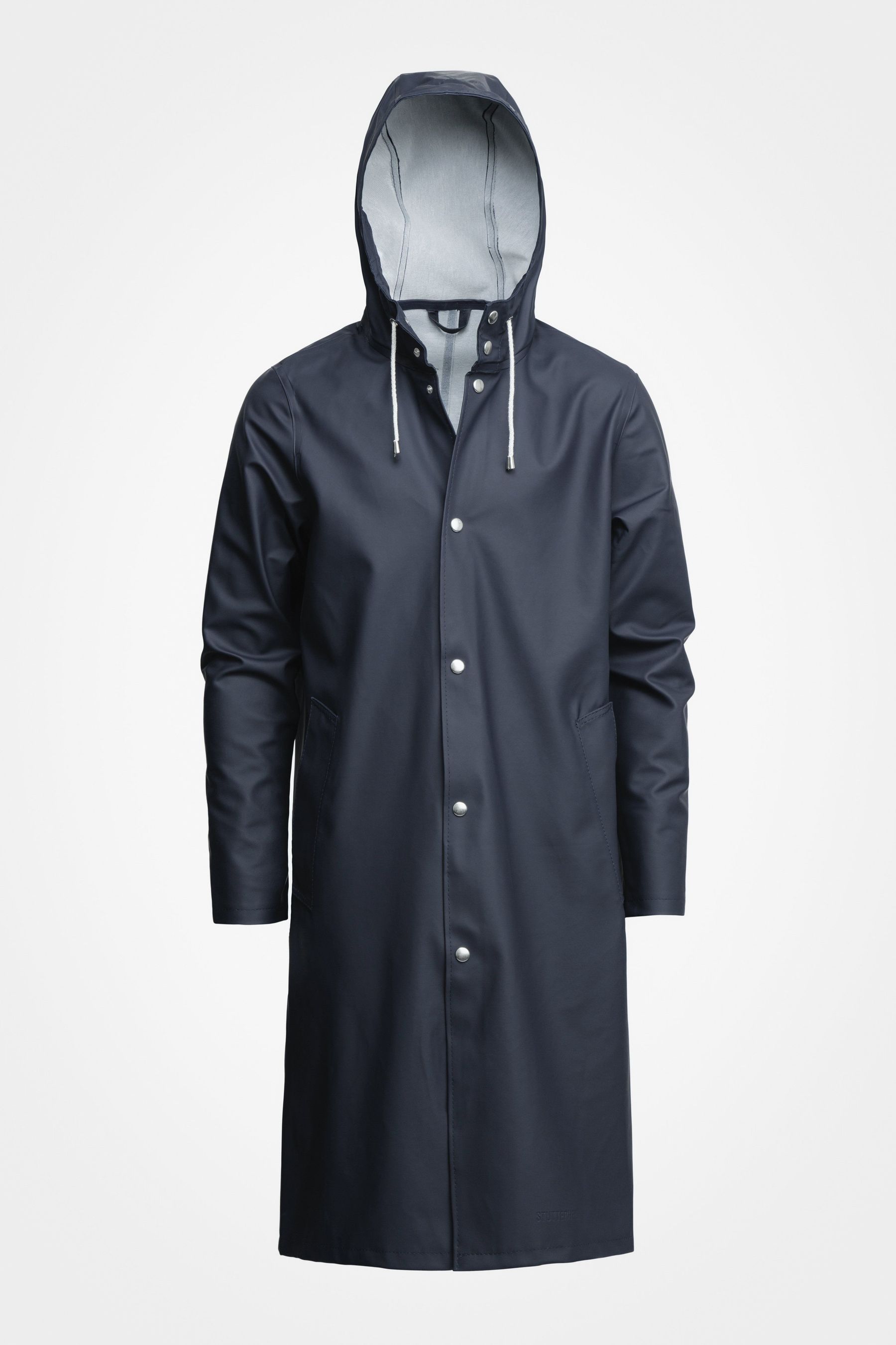 stutterheim stockholm long raincoat navy women jackets raincoats