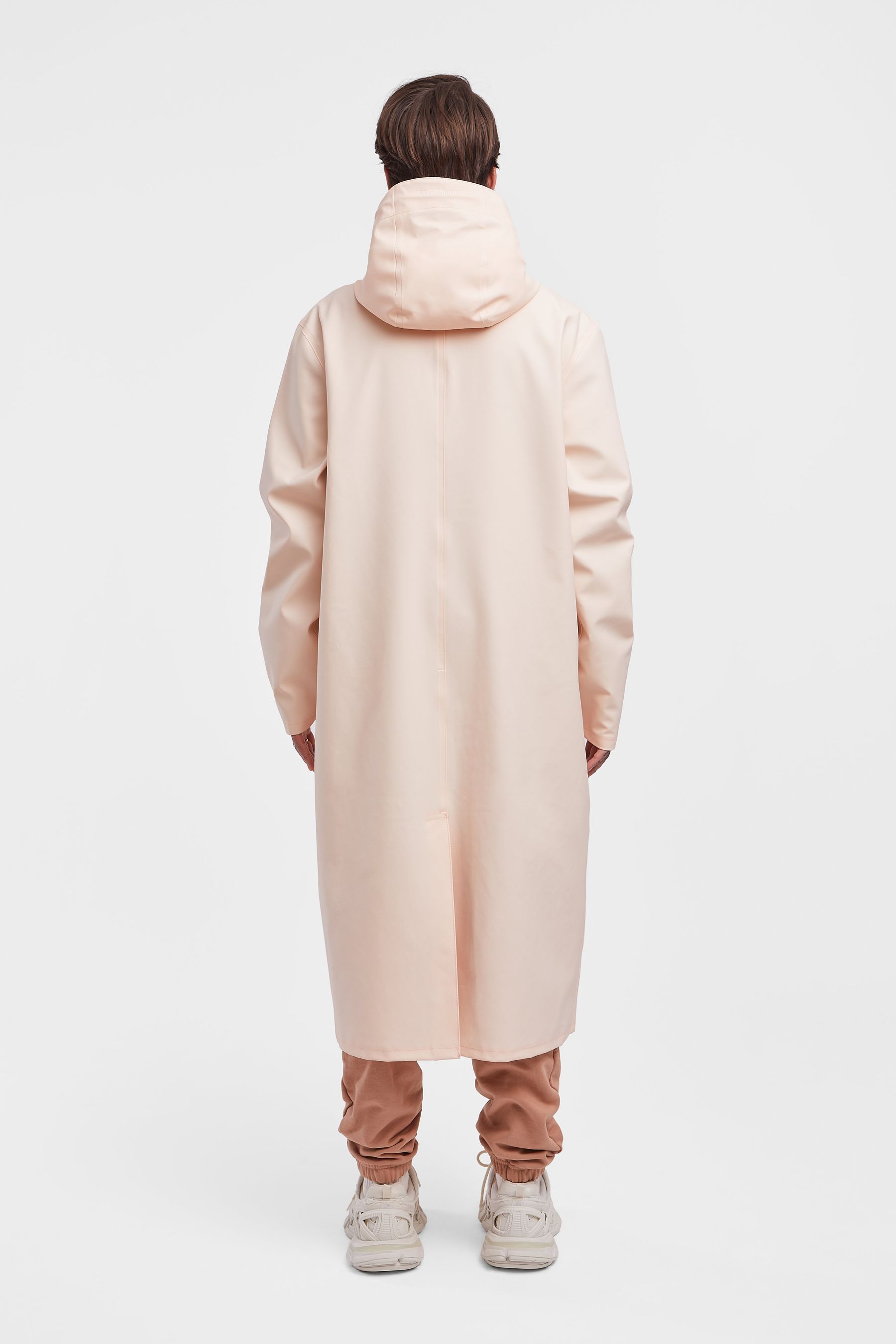stutterheim stockholm long raincoat peach women jackets raincoats
