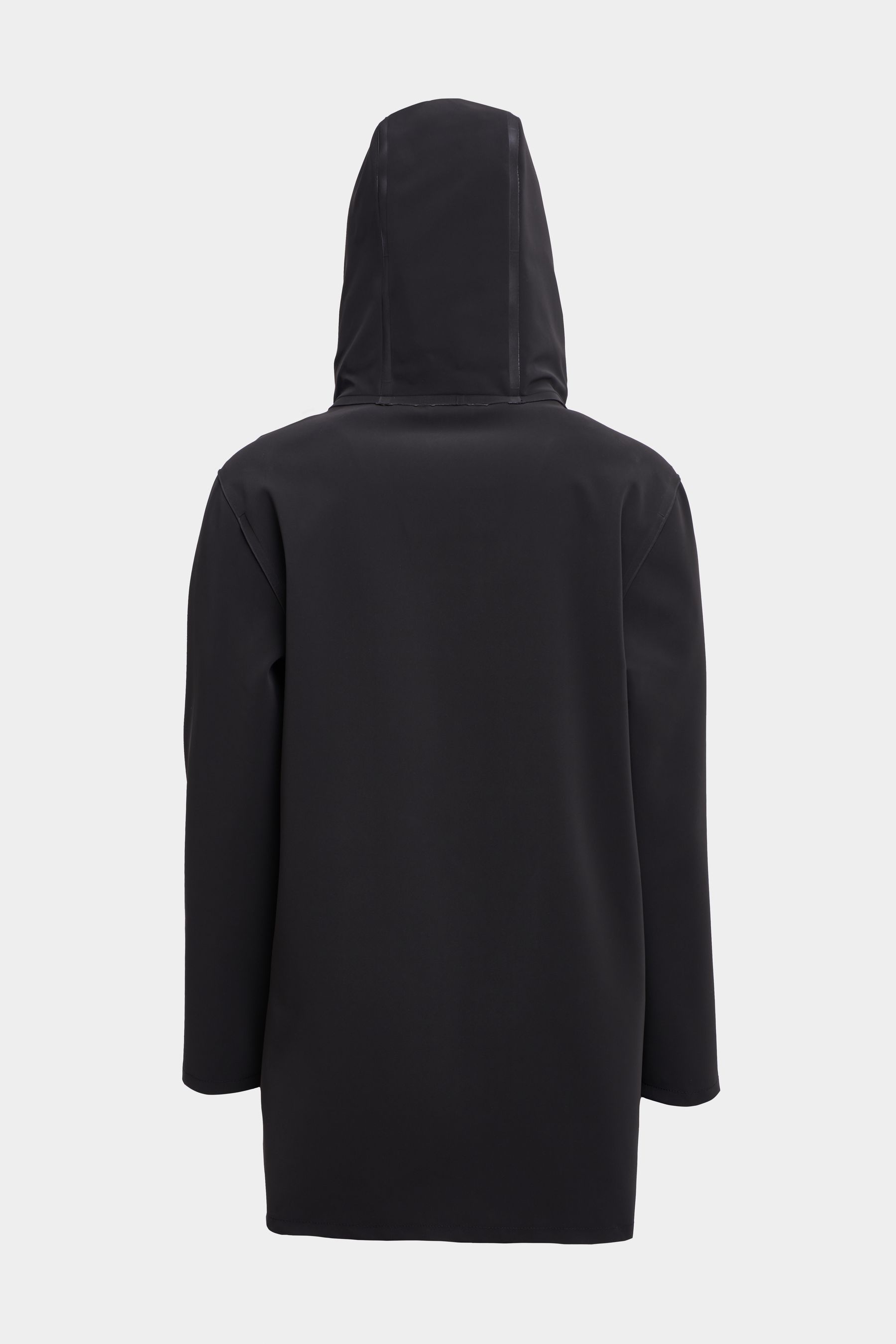 stutterheim stockholm matte raincoat black men jackets raincoats