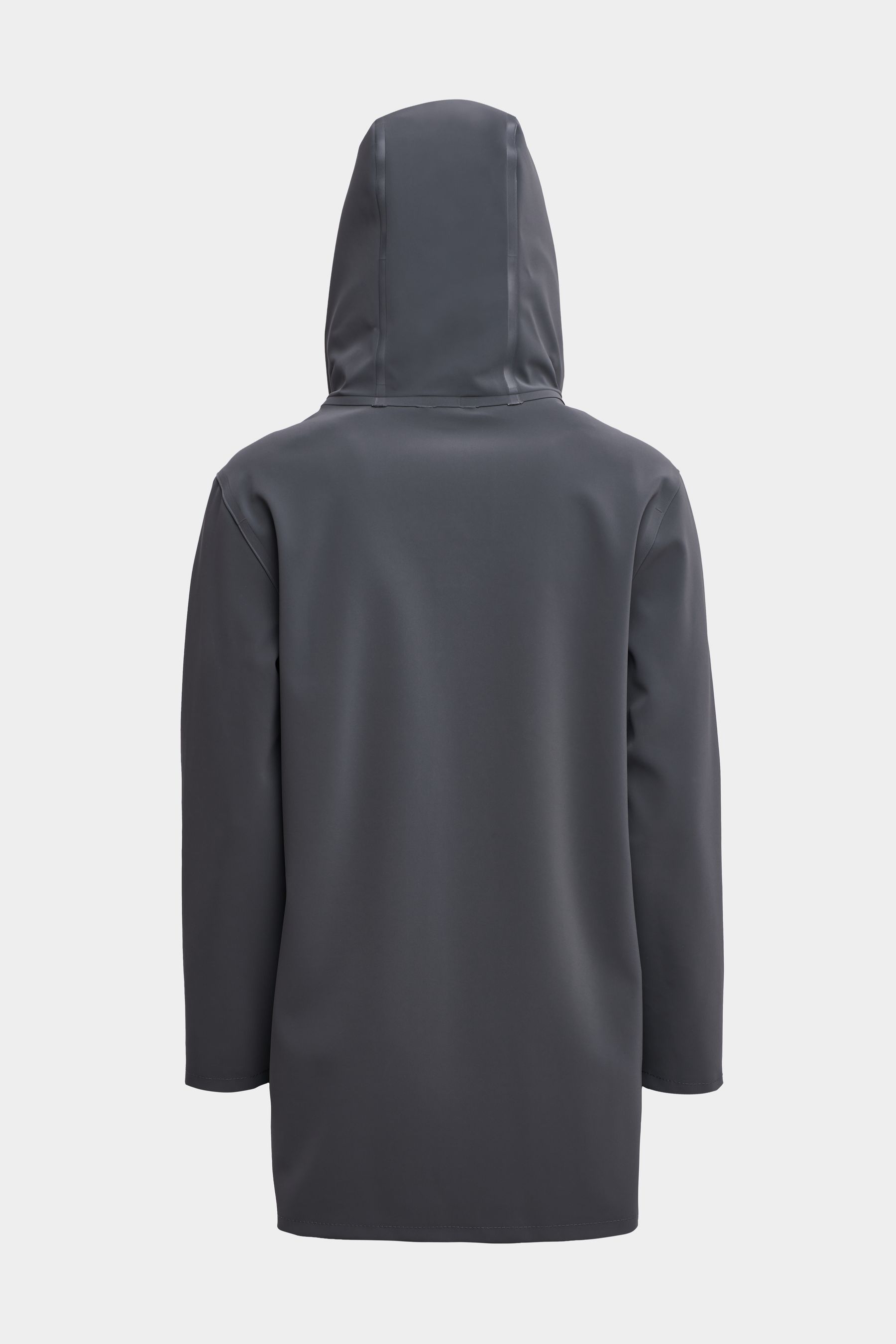 stutterheim stockholm matte raincoat charcoal women jackets raincoats