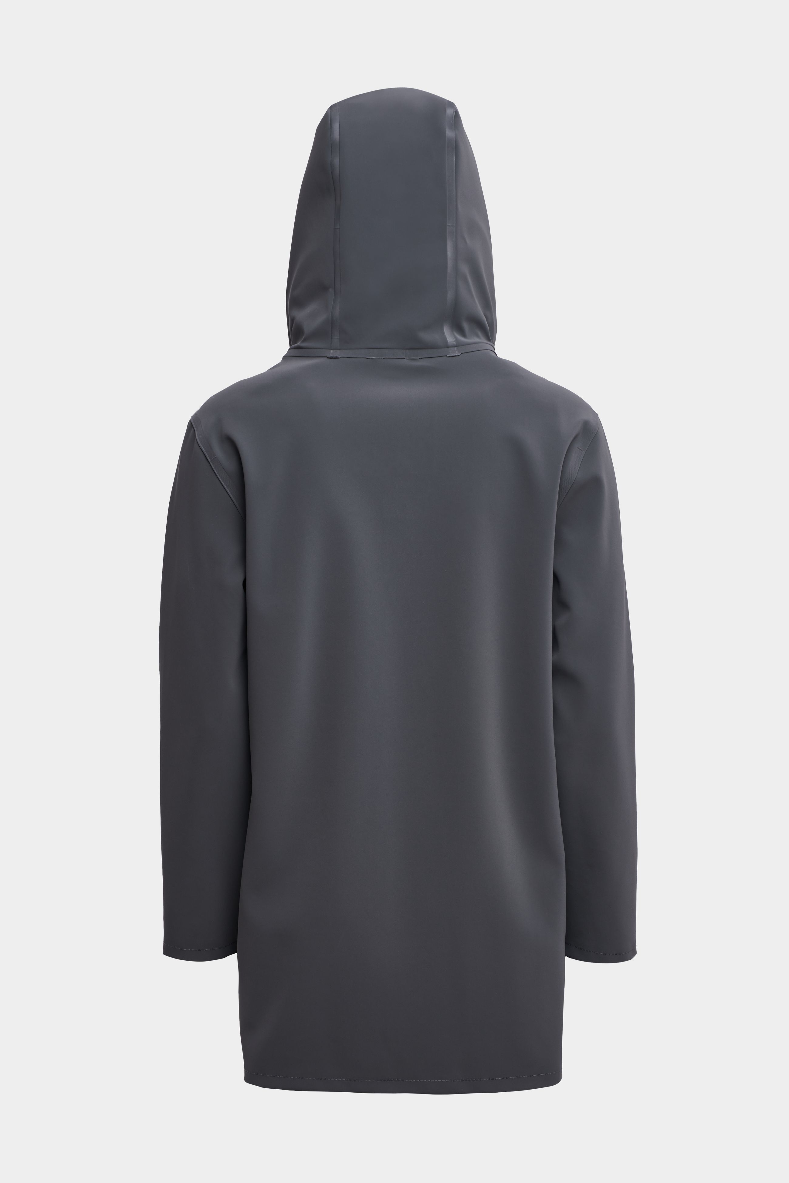Stutterheim Stockholm Matte Raincoat In Charcoal