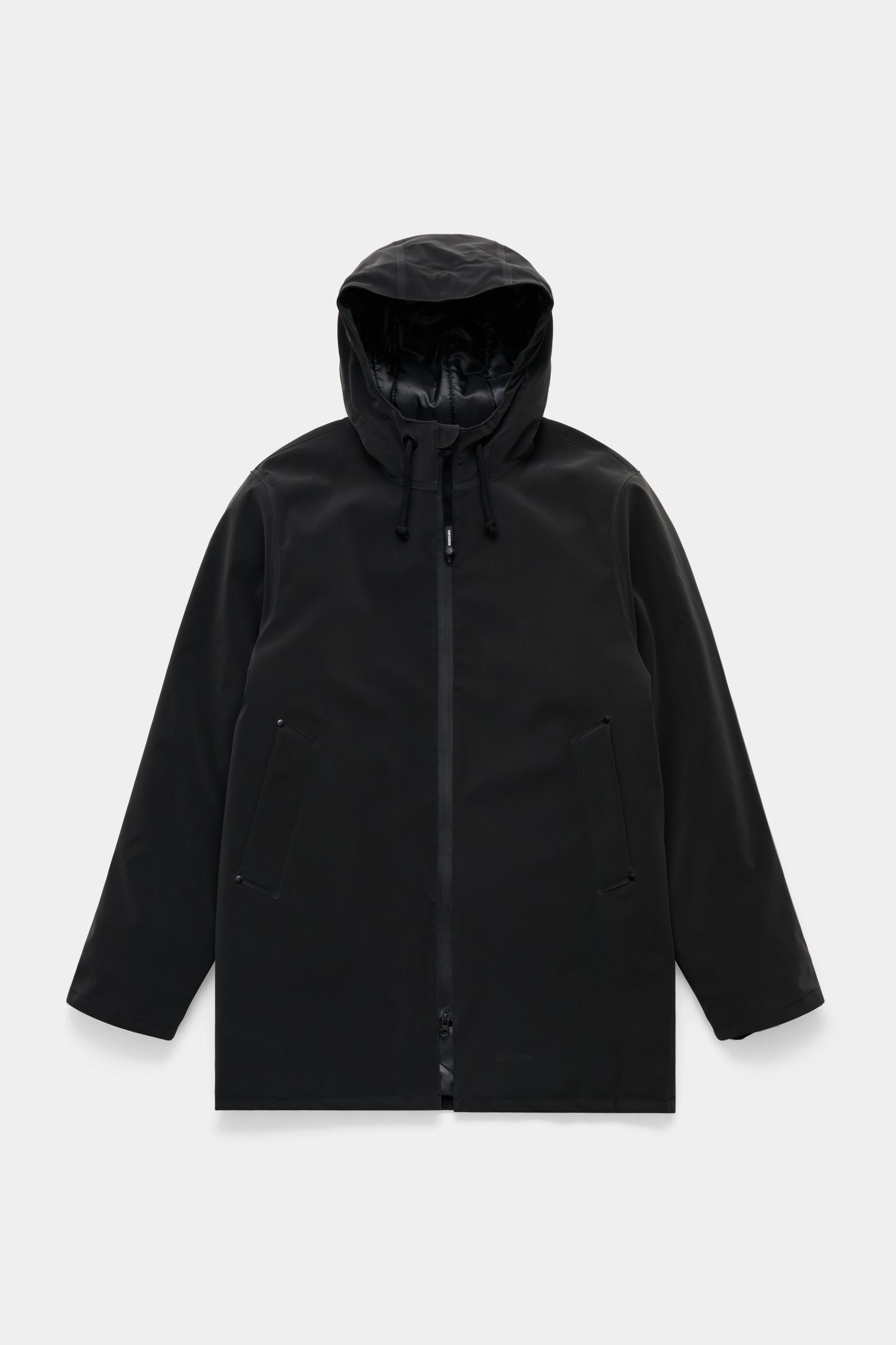 stutterheim stockholm matte winter coat black women jackets winter-coats