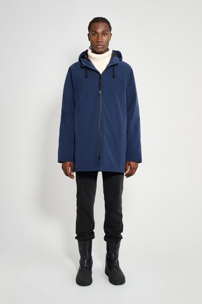 Stockholm Matte Winter Coat Navy | STUTTERHEIM US