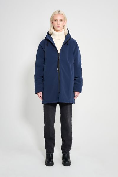 Stockholm Matte Winter Coat Navy | STUTTERHEIM US