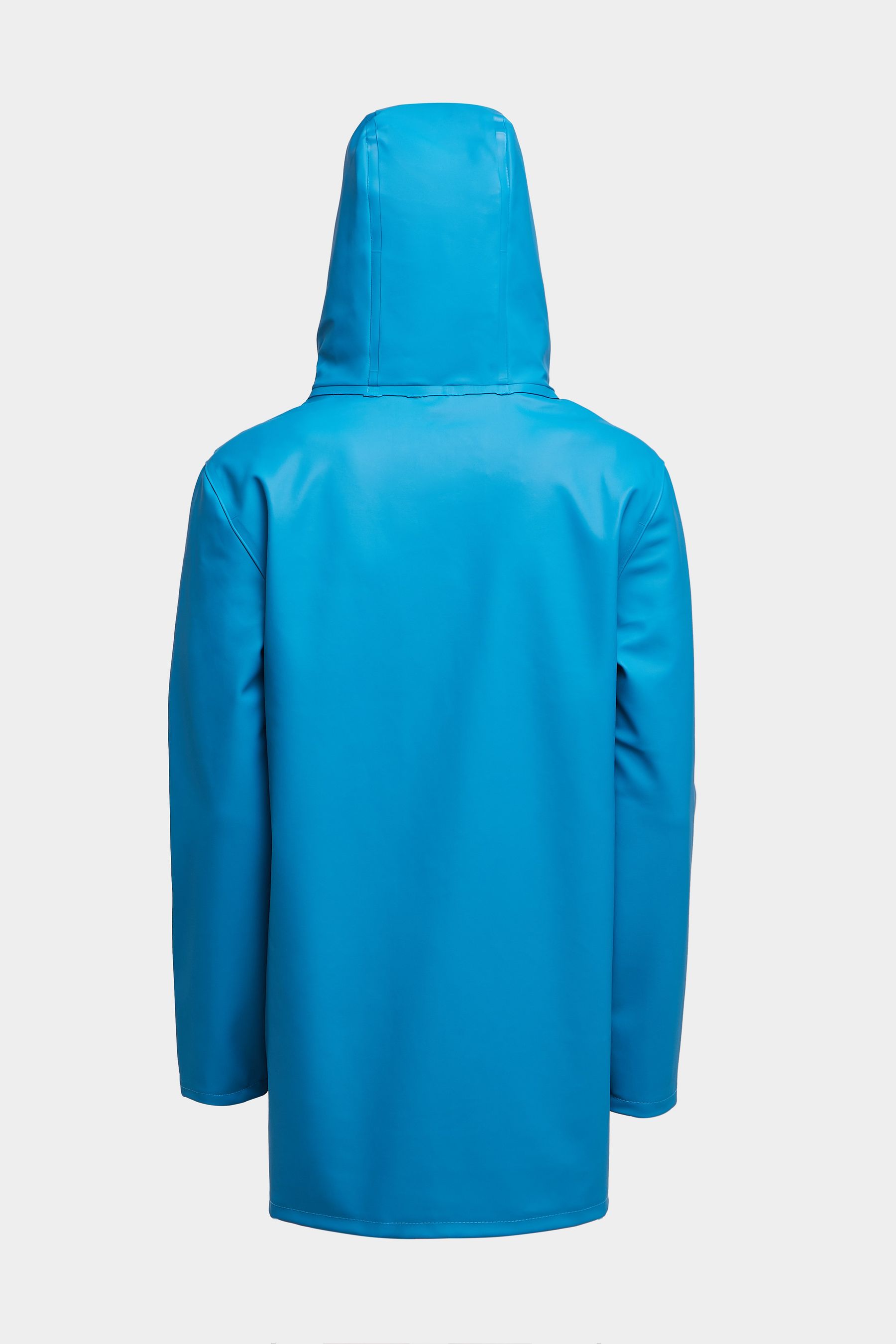 stutterheim stockholm raincoat mosaic blue women jackets raincoats