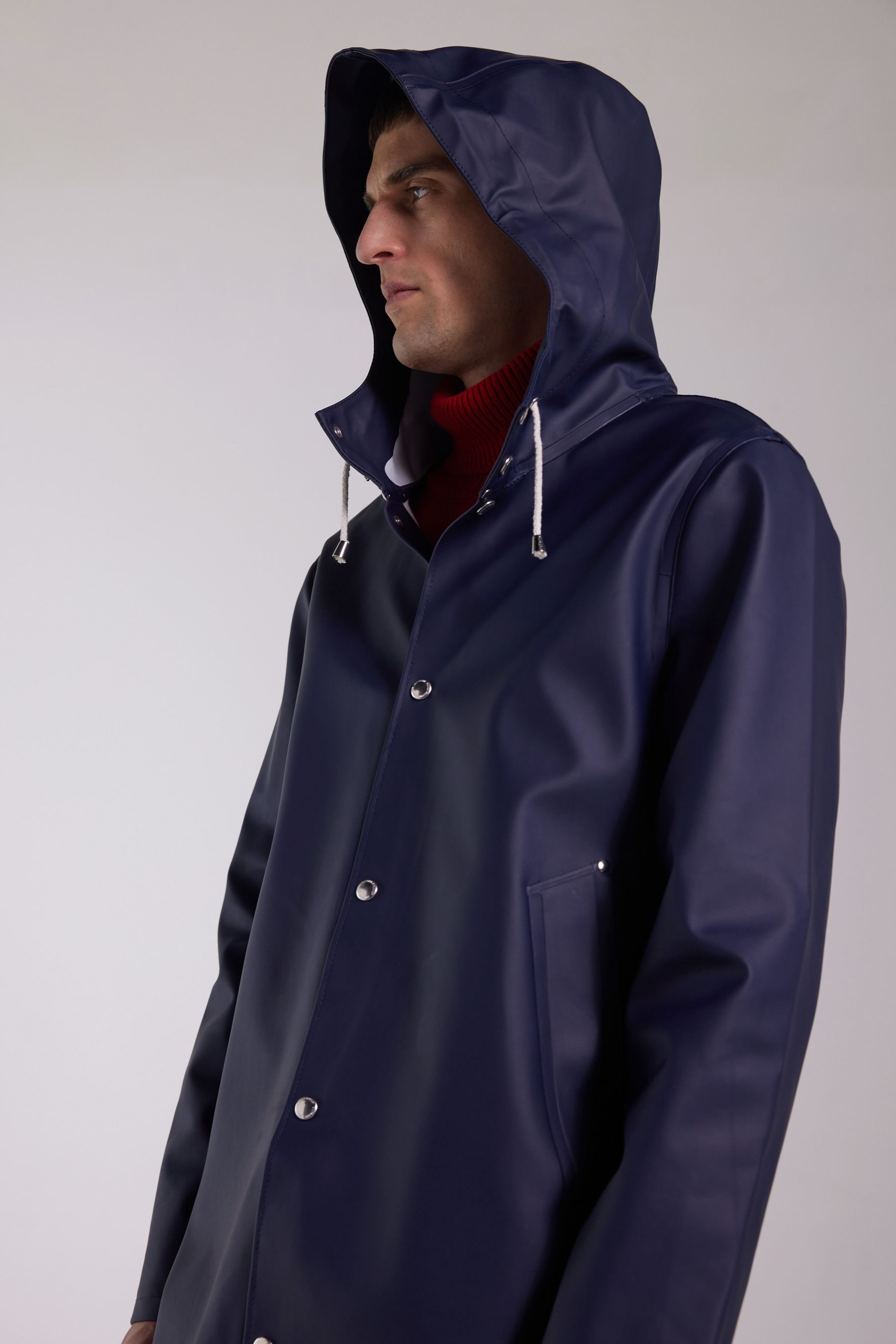 stutterheim stockholm raincoat navy men jackets raincoats