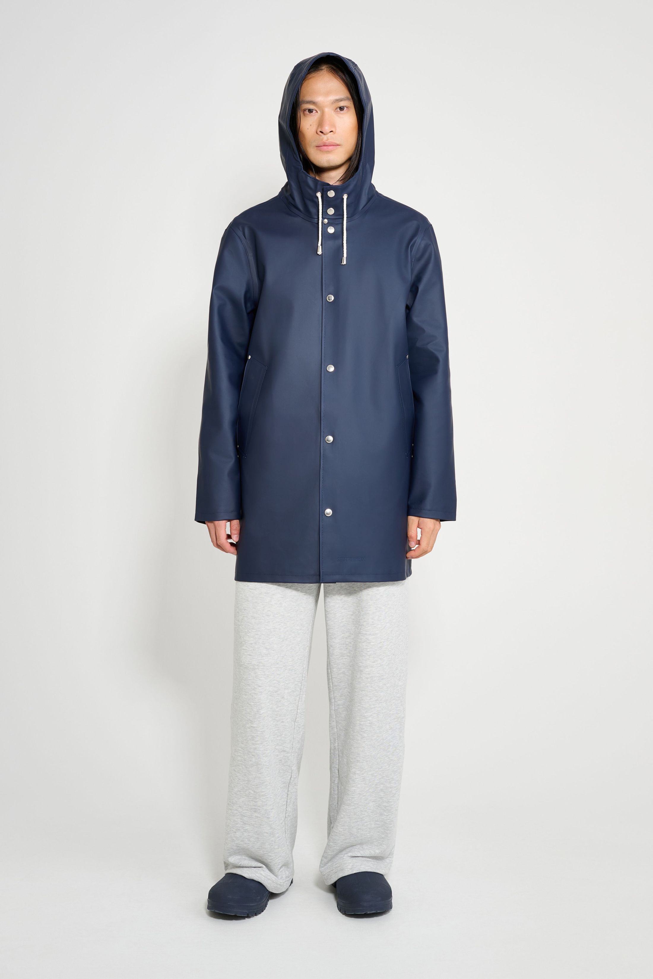 stutterheim stockholm raincoat navy men jackets raincoats