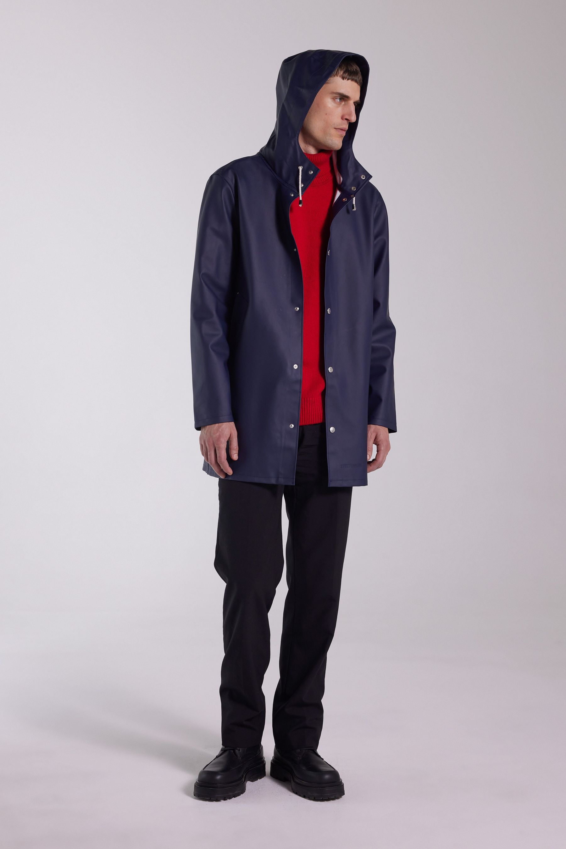 stutterheim stockholm raincoat navy men jackets raincoats