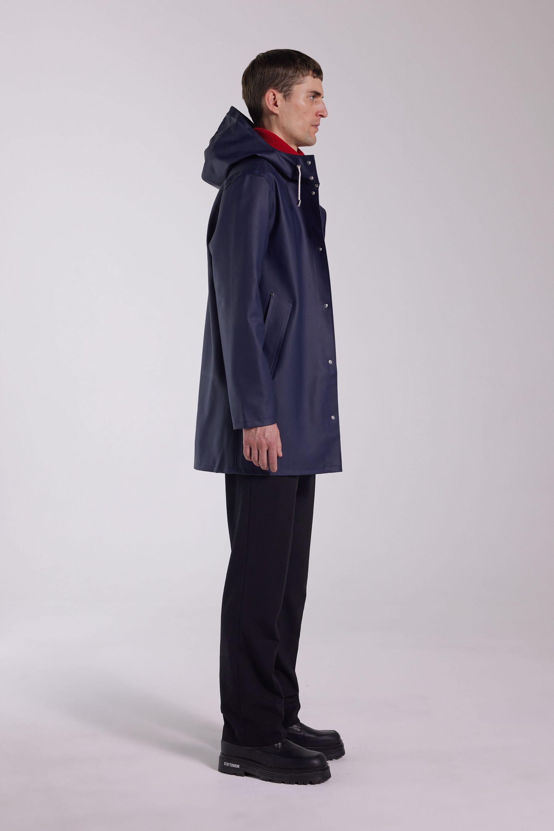 stutterheim stockholm raincoat navy men jackets raincoats