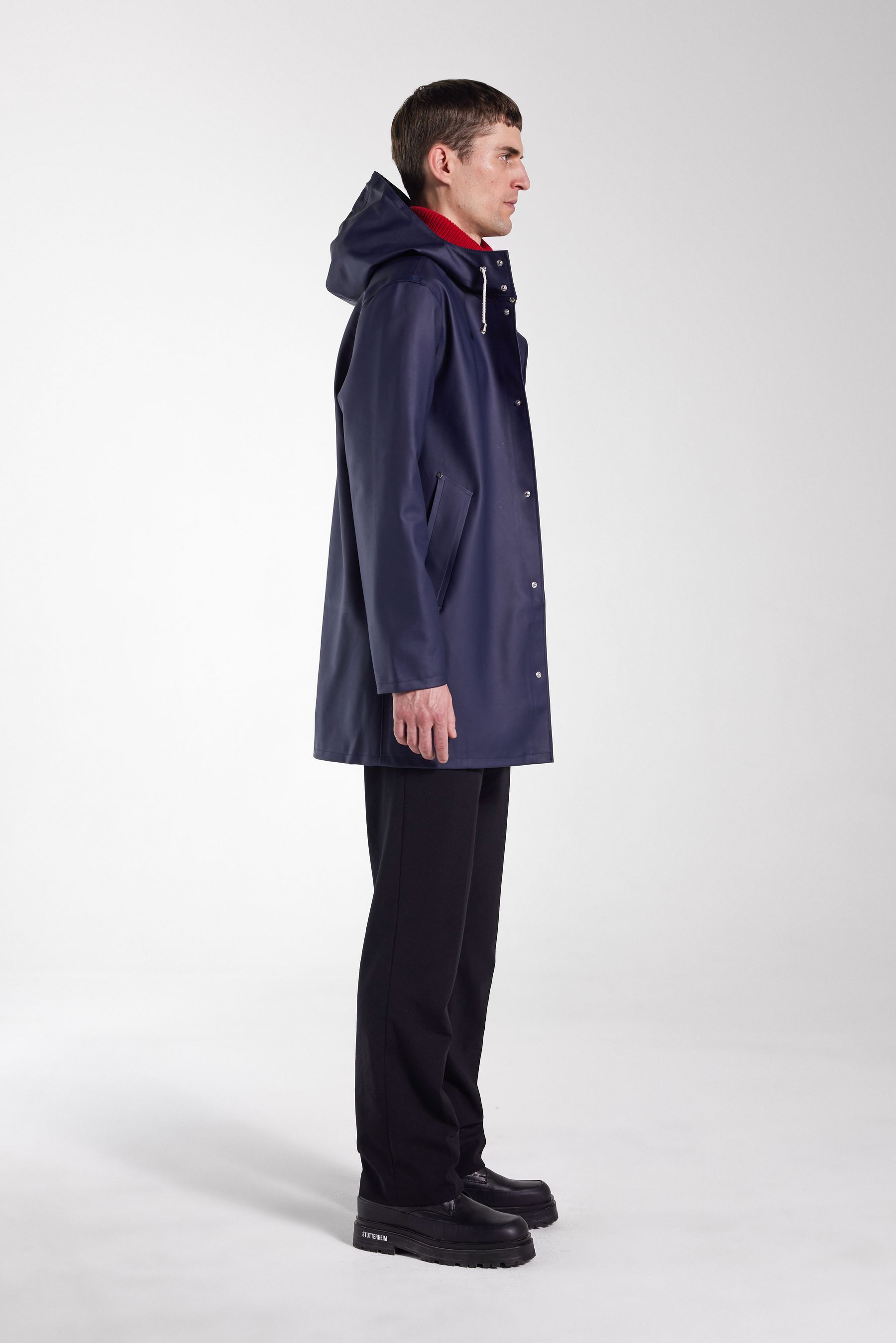 stutterheim stockholm raincoat navy men jackets raincoats