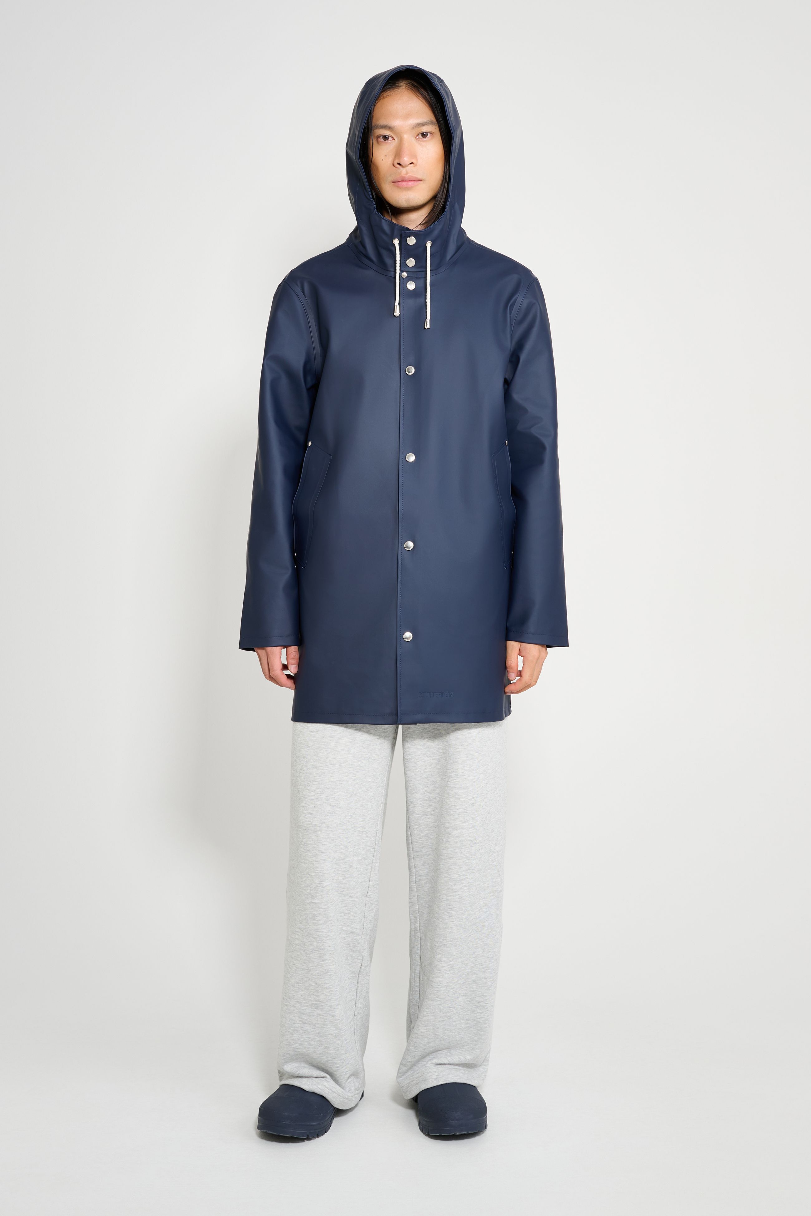 stutterheim stockholm raincoat navy men jackets raincoats