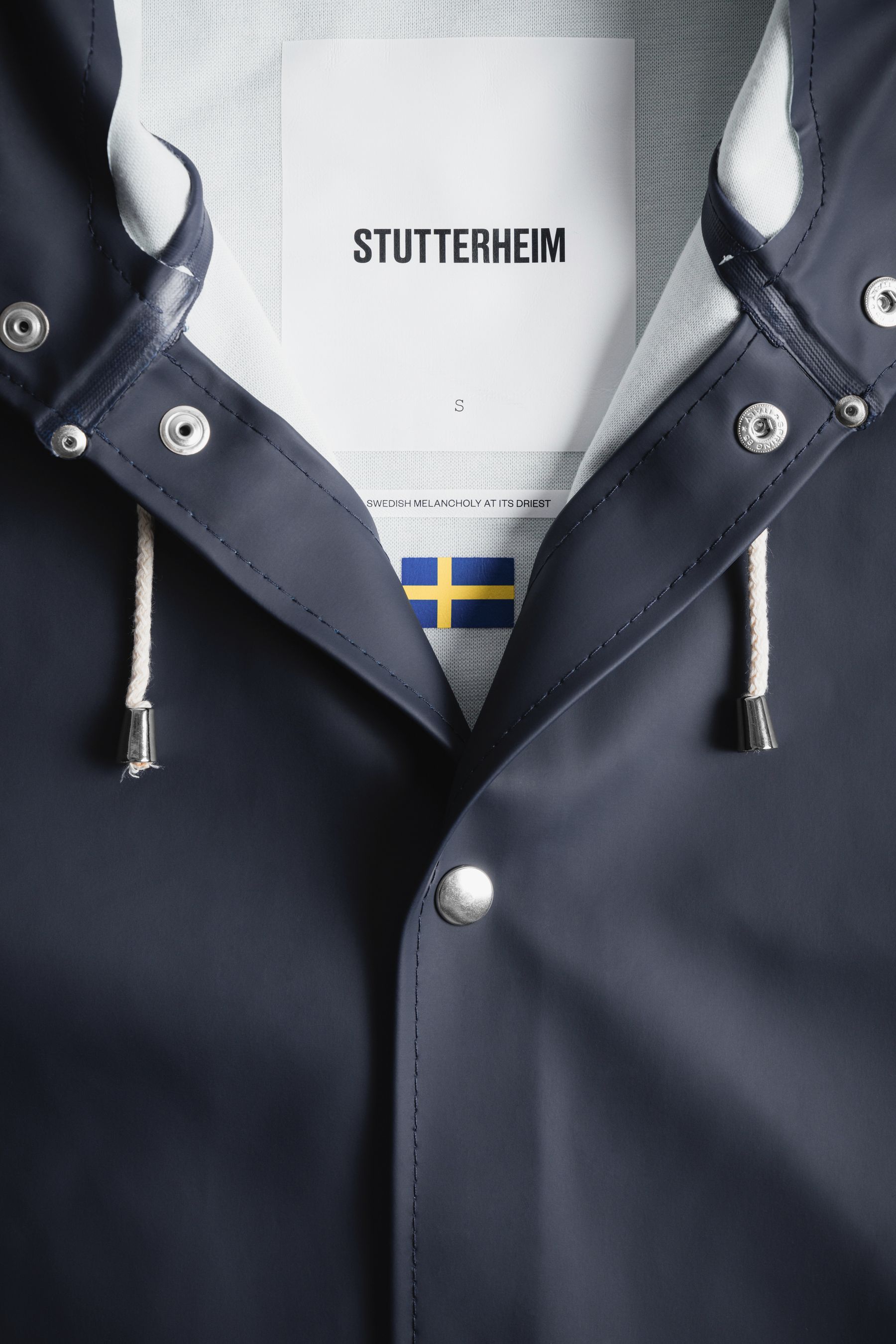 stutterheim stockholm raincoat navy men jackets raincoats