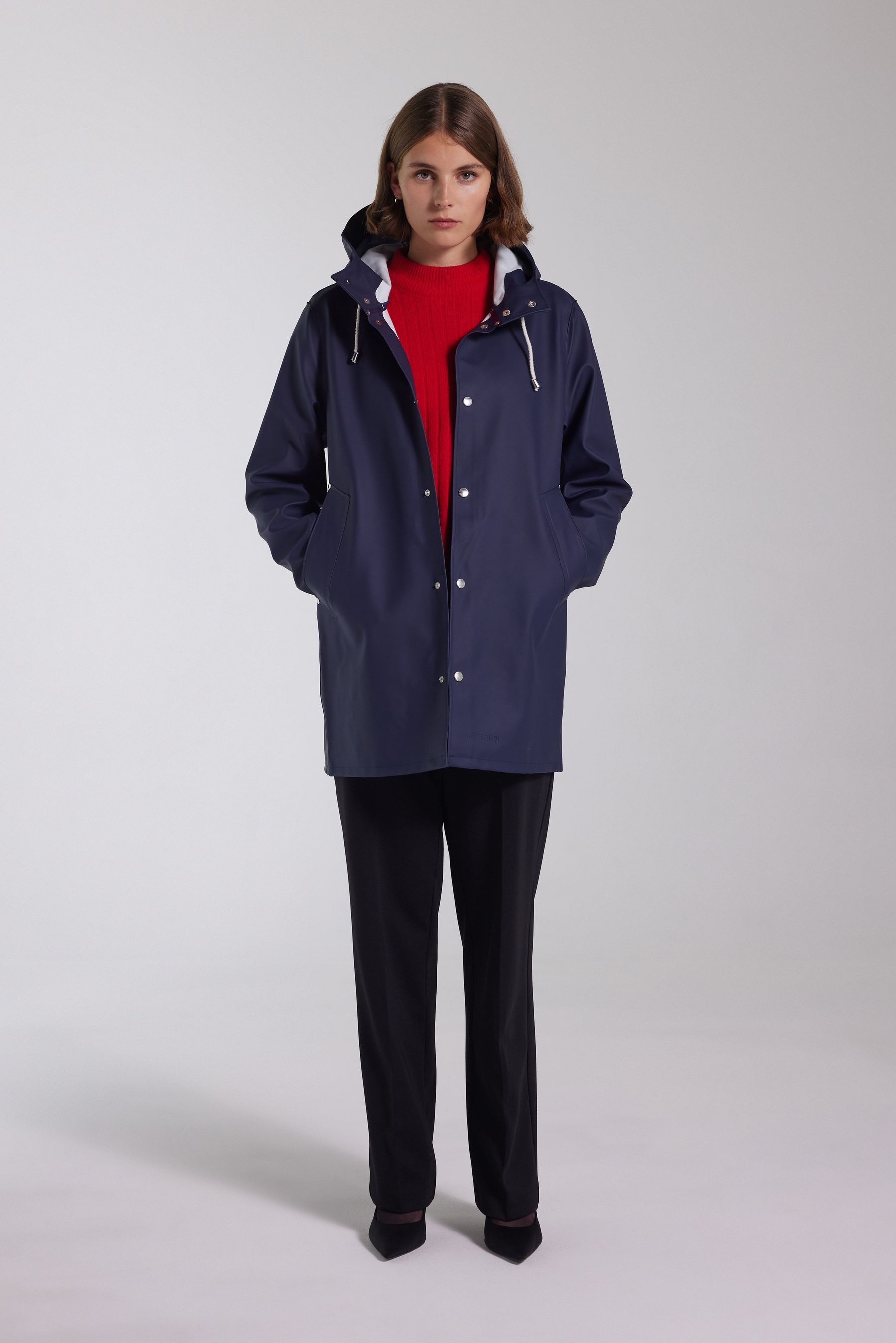 stutterheim stockholm raincoat navy men jackets raincoats