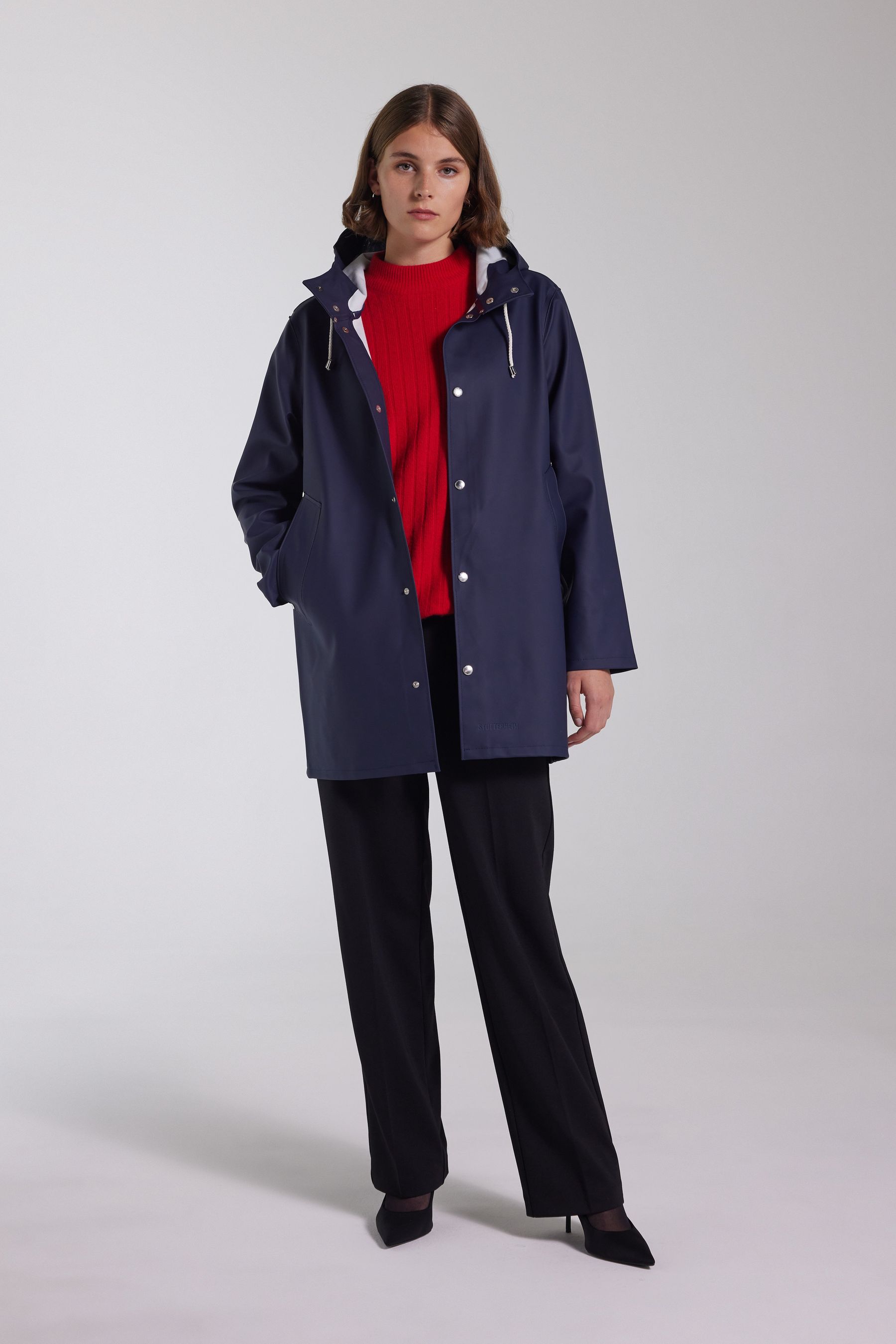 stutterheim stockholm raincoat navy men jackets raincoats