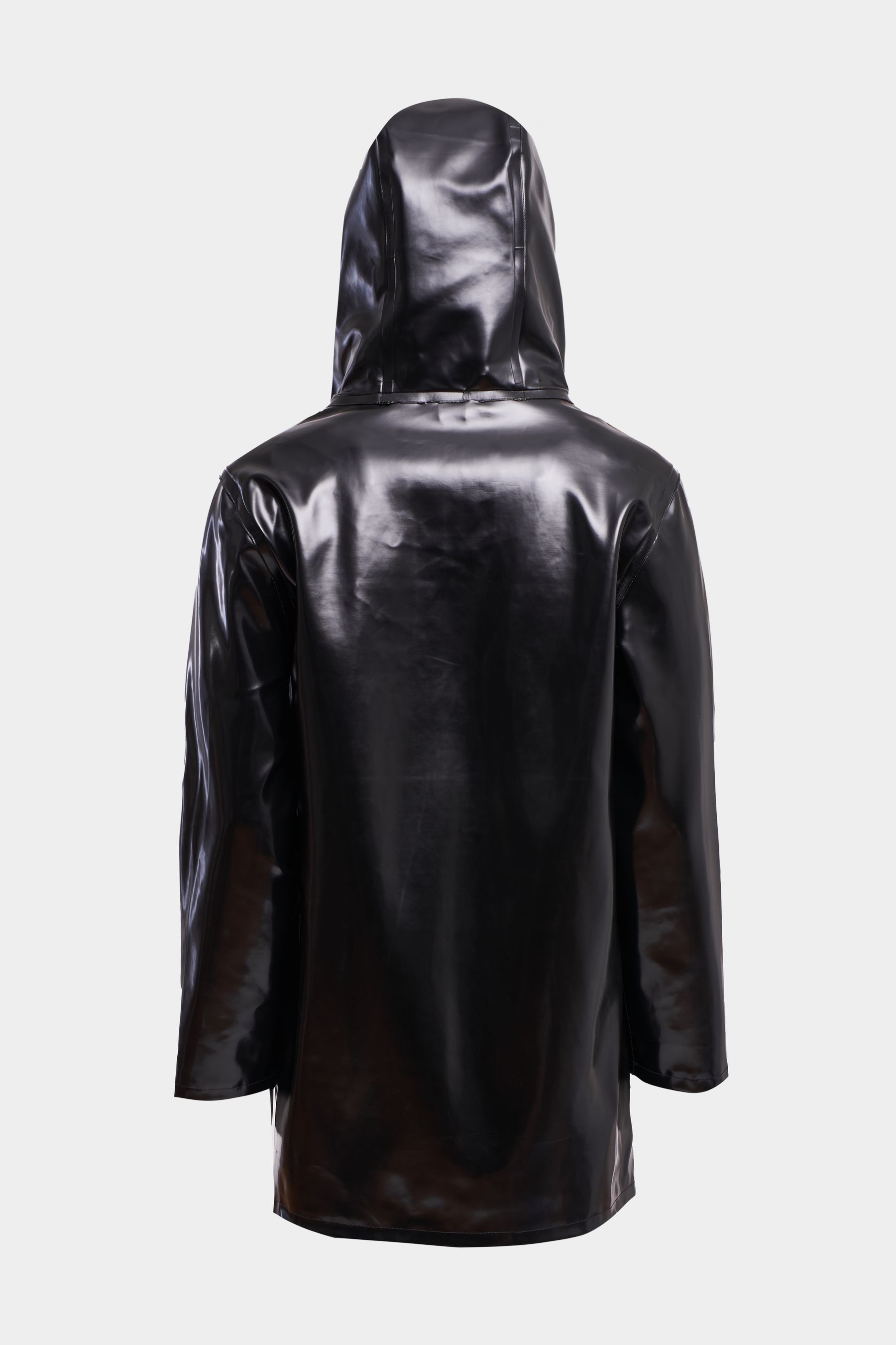 stutterheim stockholm opal raincoat black men jackets raincoats