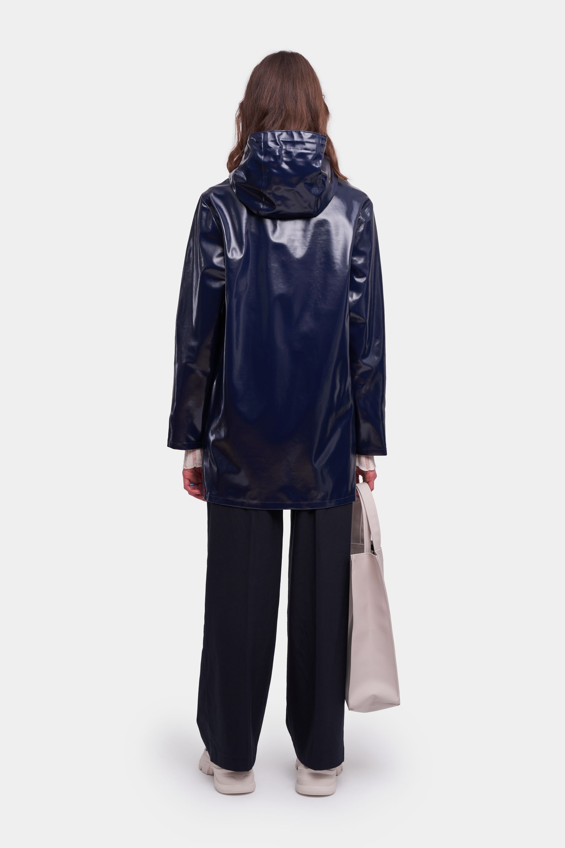 stutterheim stockholm opal raincoat navy men jackets raincoats