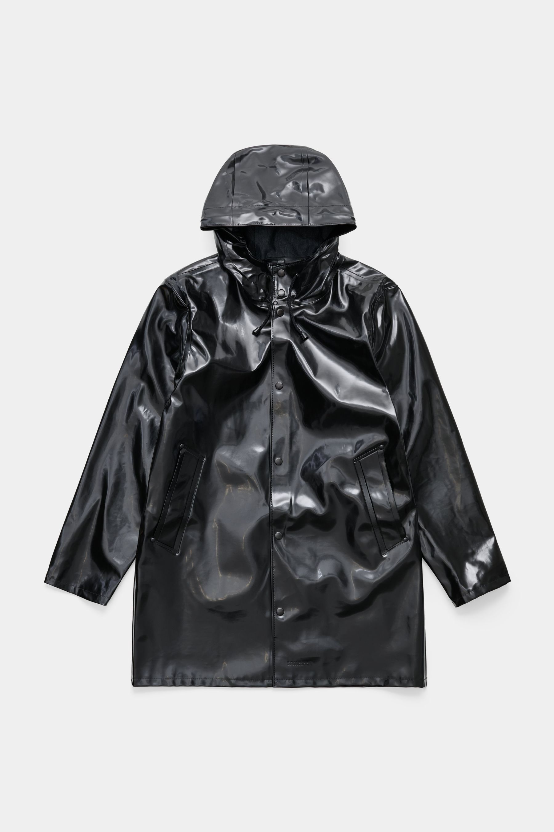 stutterheim stockholm opal raincoat black women jackets raincoats