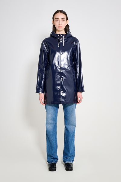 Stockholm Opal Raincoat Navy | STUTTERHEIM US