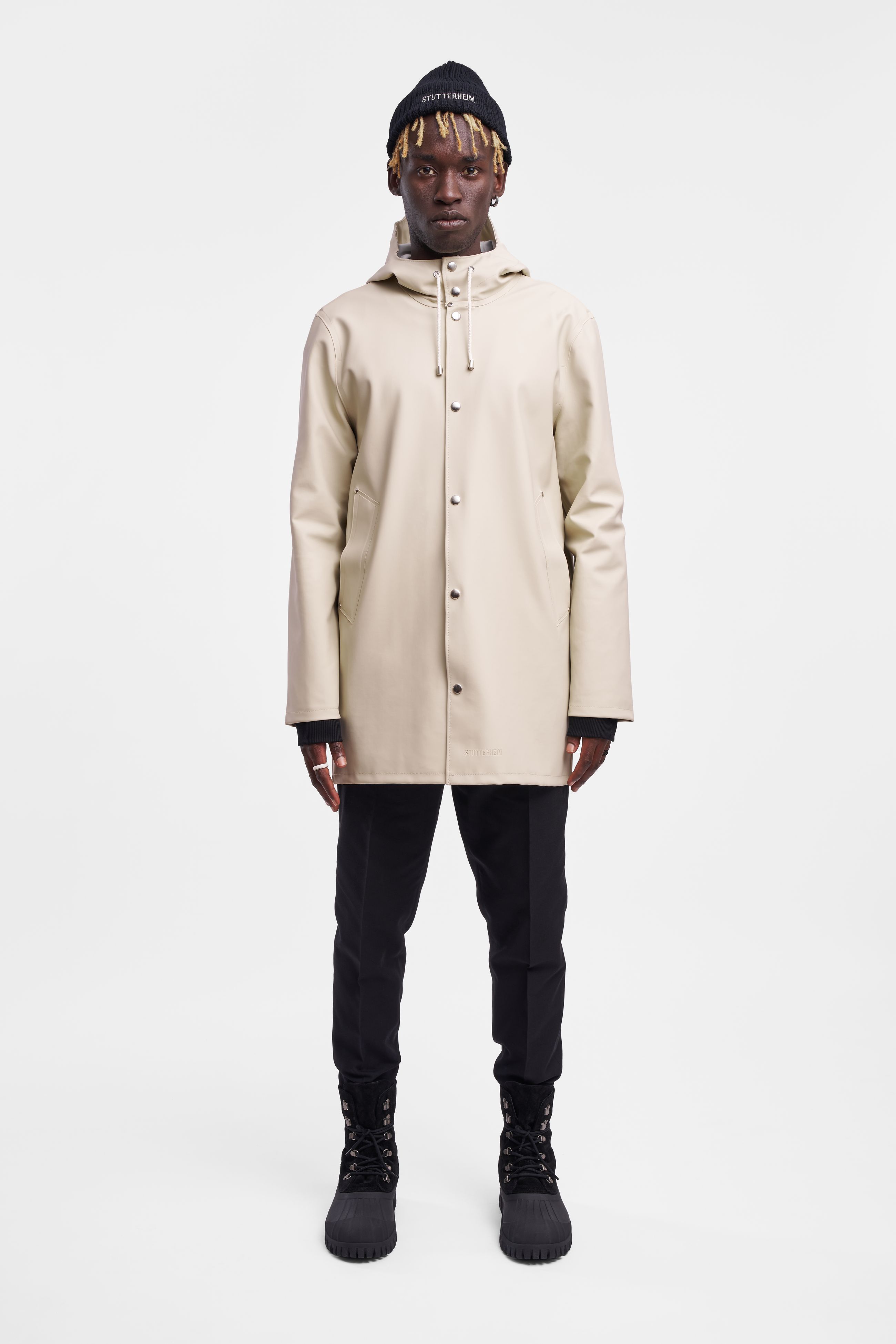 stutterheim stockholm raincoat oyster men jackets raincoats