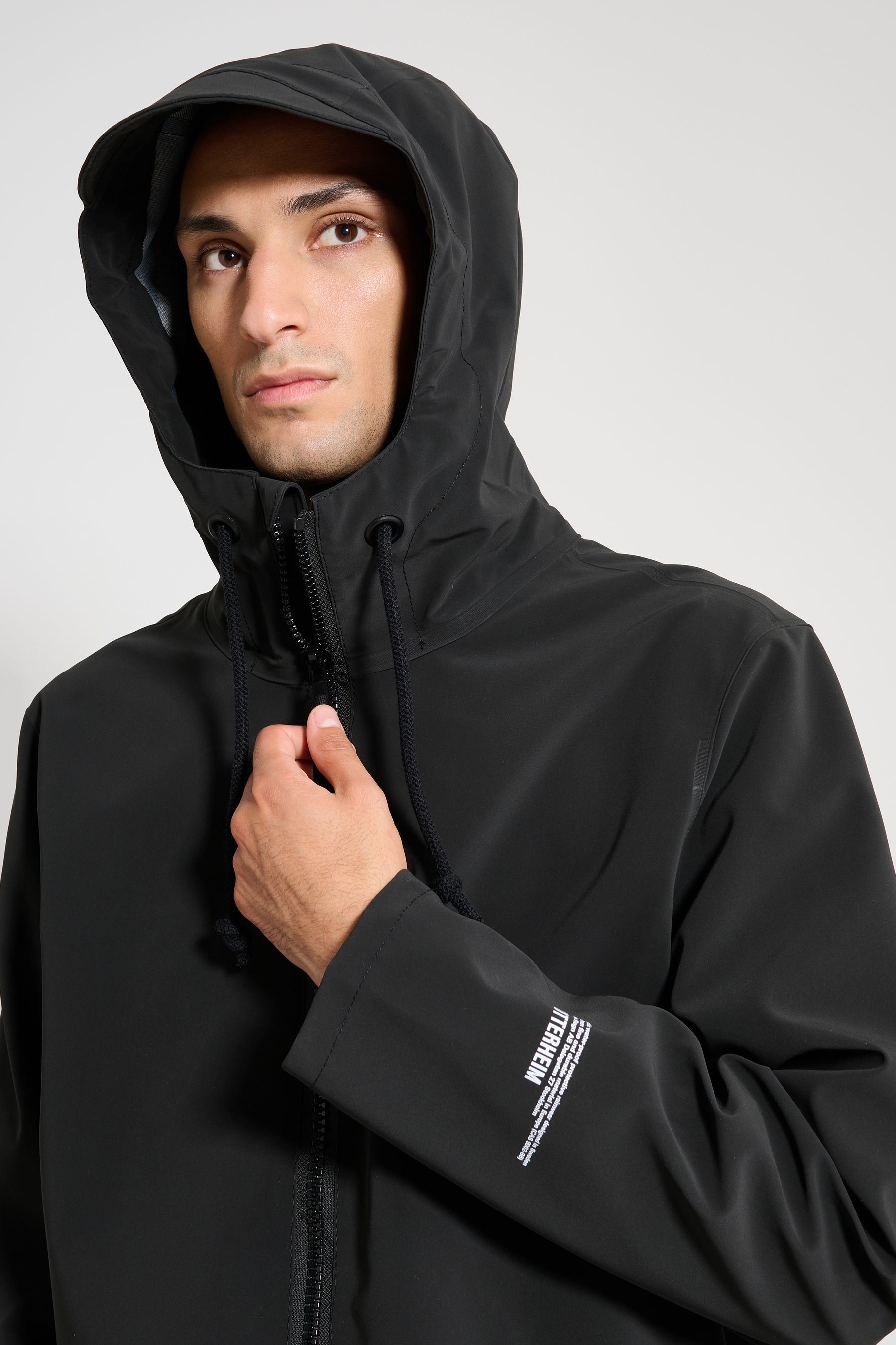 stutterheim stockholm patch black men jackets raincoats