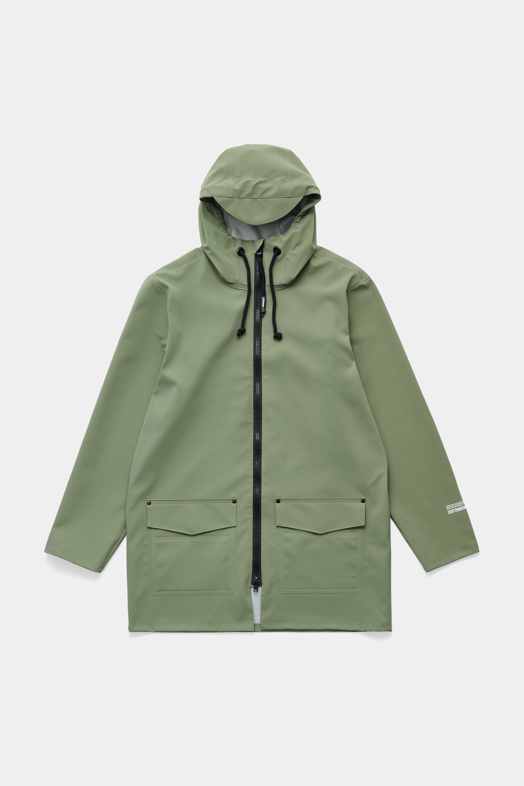 stutterheim stockholm patch dry green men jackets raincoats