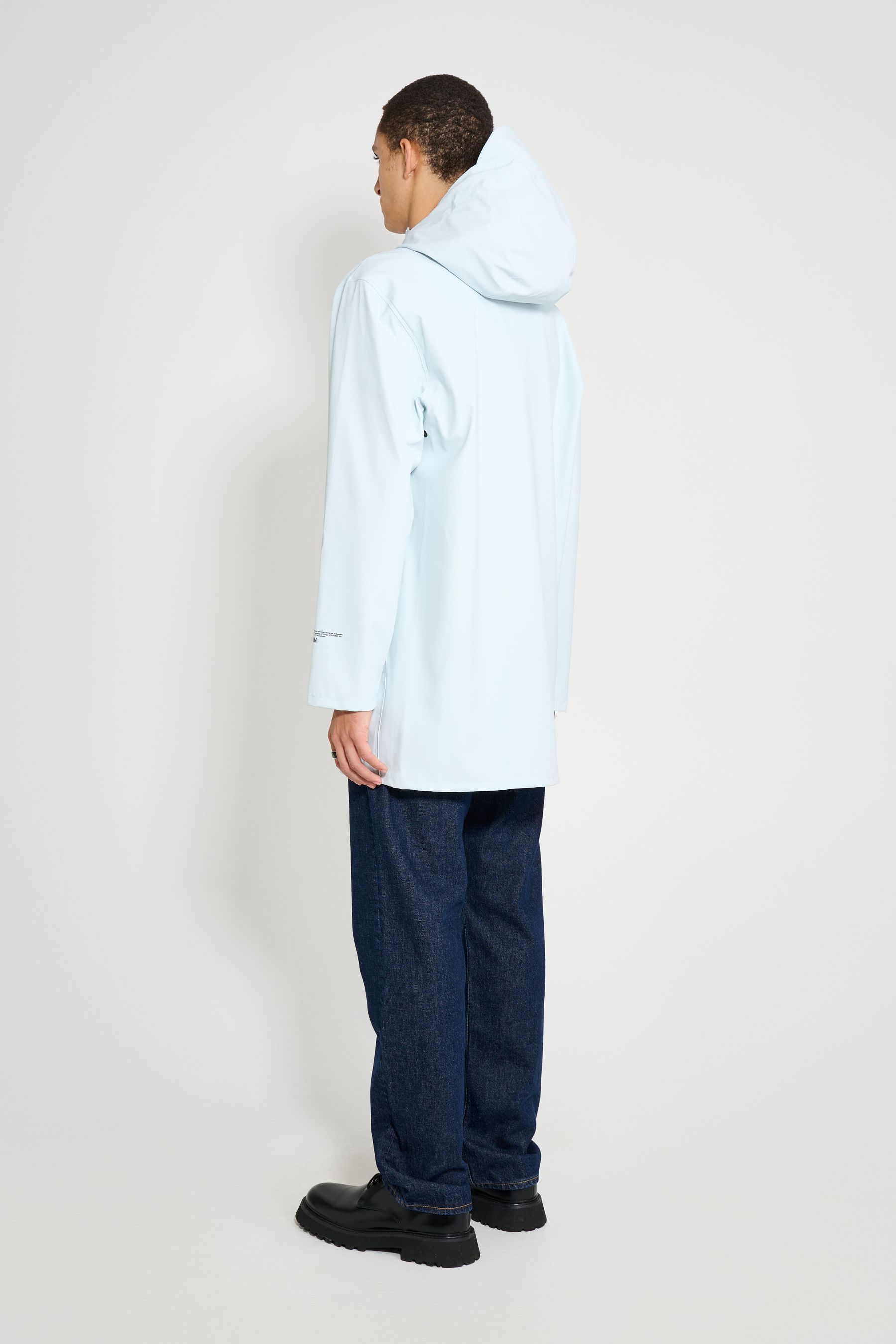 stutterheim stockholm patch frost grey men jackets raincoats