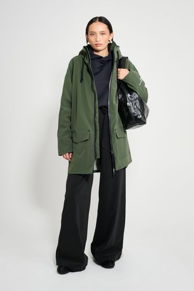 Stockholm Patch Raincoat Green | STUTTERHEIM US