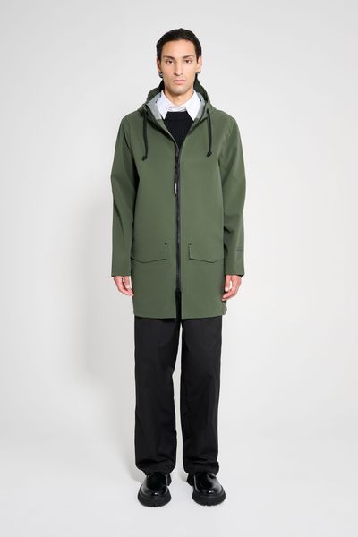 Stockholm Patch Raincoat Green | STUTTERHEIM US