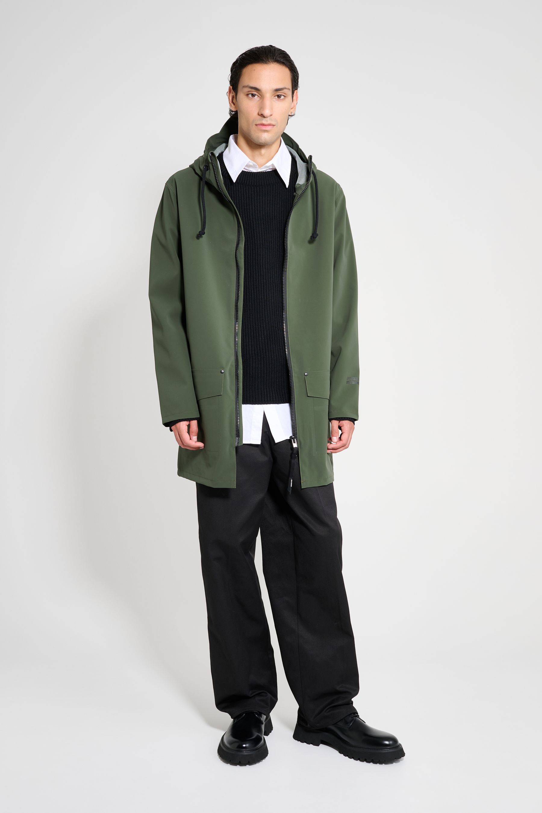 stutterheim stockholm patch green men jackets raincoats