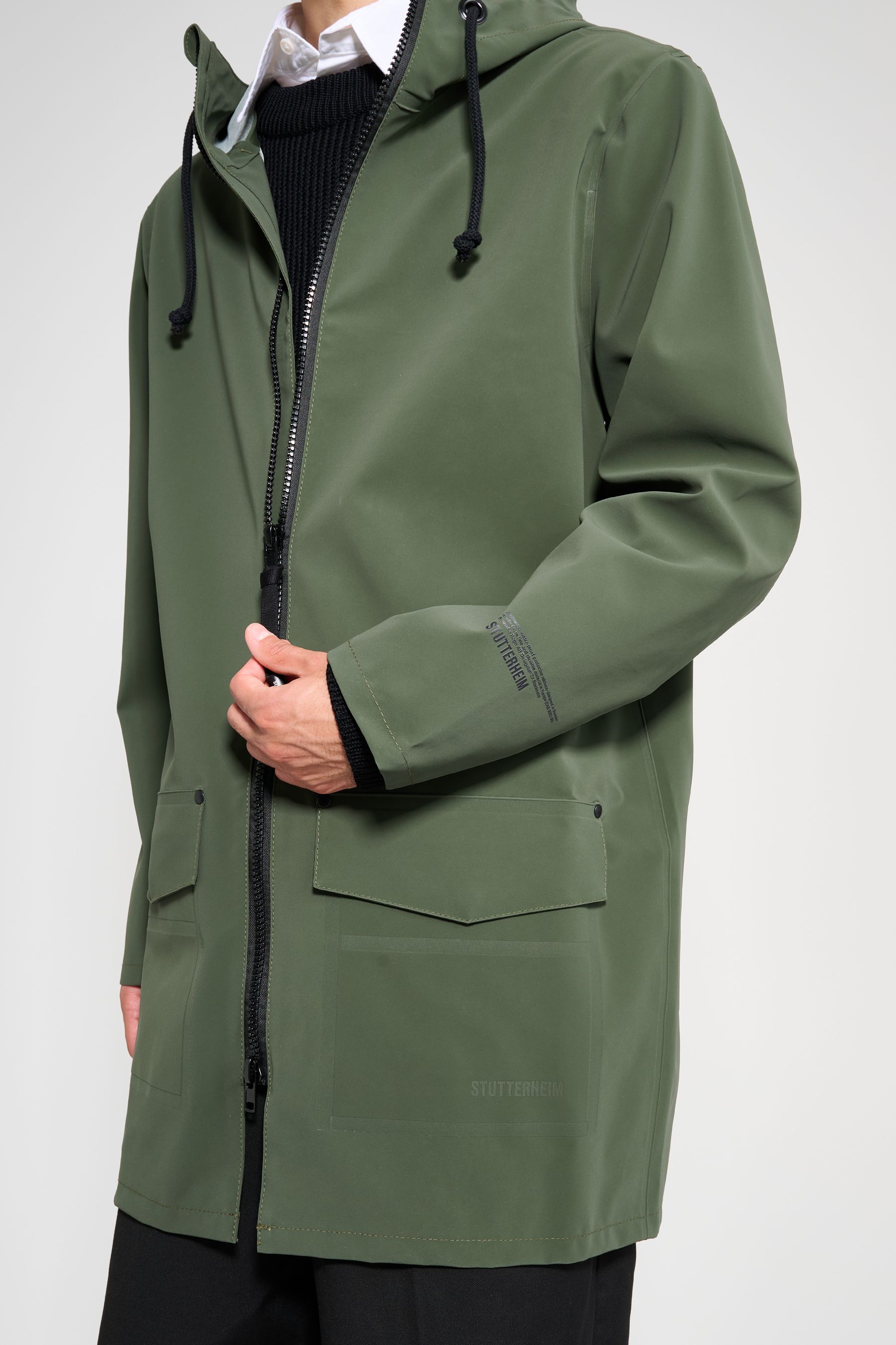 stutterheim stockholm patch green men jackets raincoats