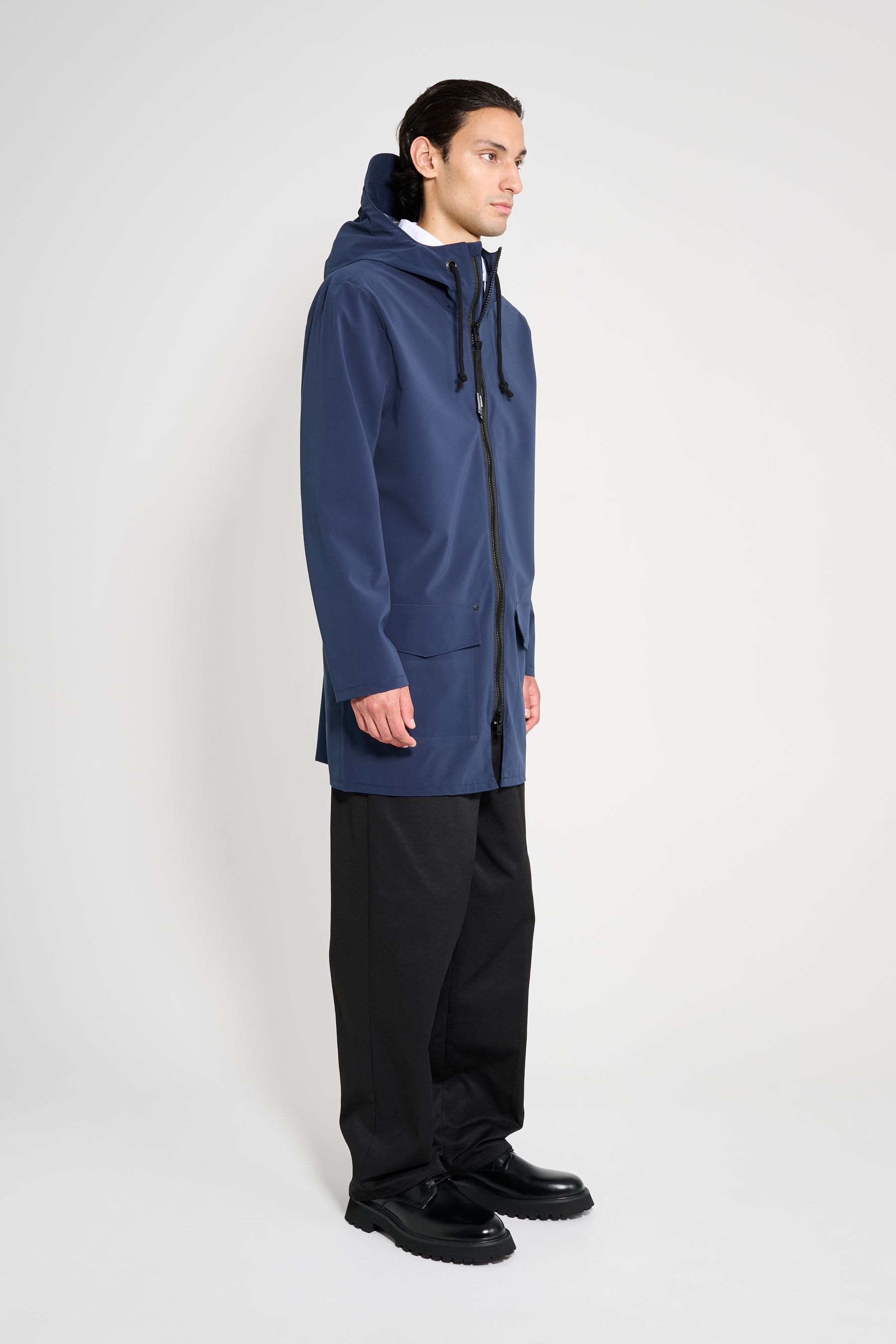 stutterheim stockholm patch navy men jackets raincoats