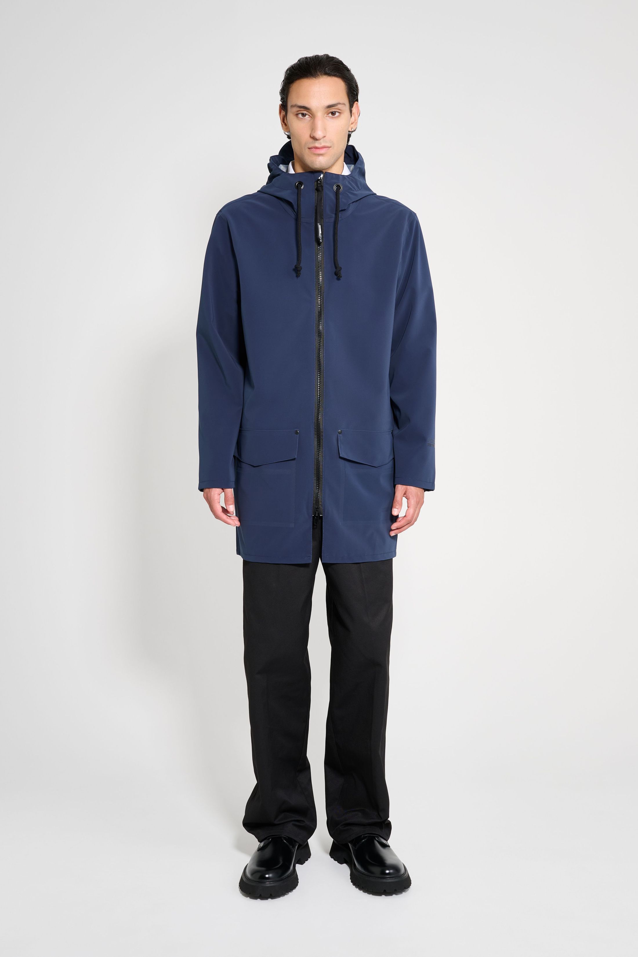 stutterheim stockholm patch navy men jackets raincoats