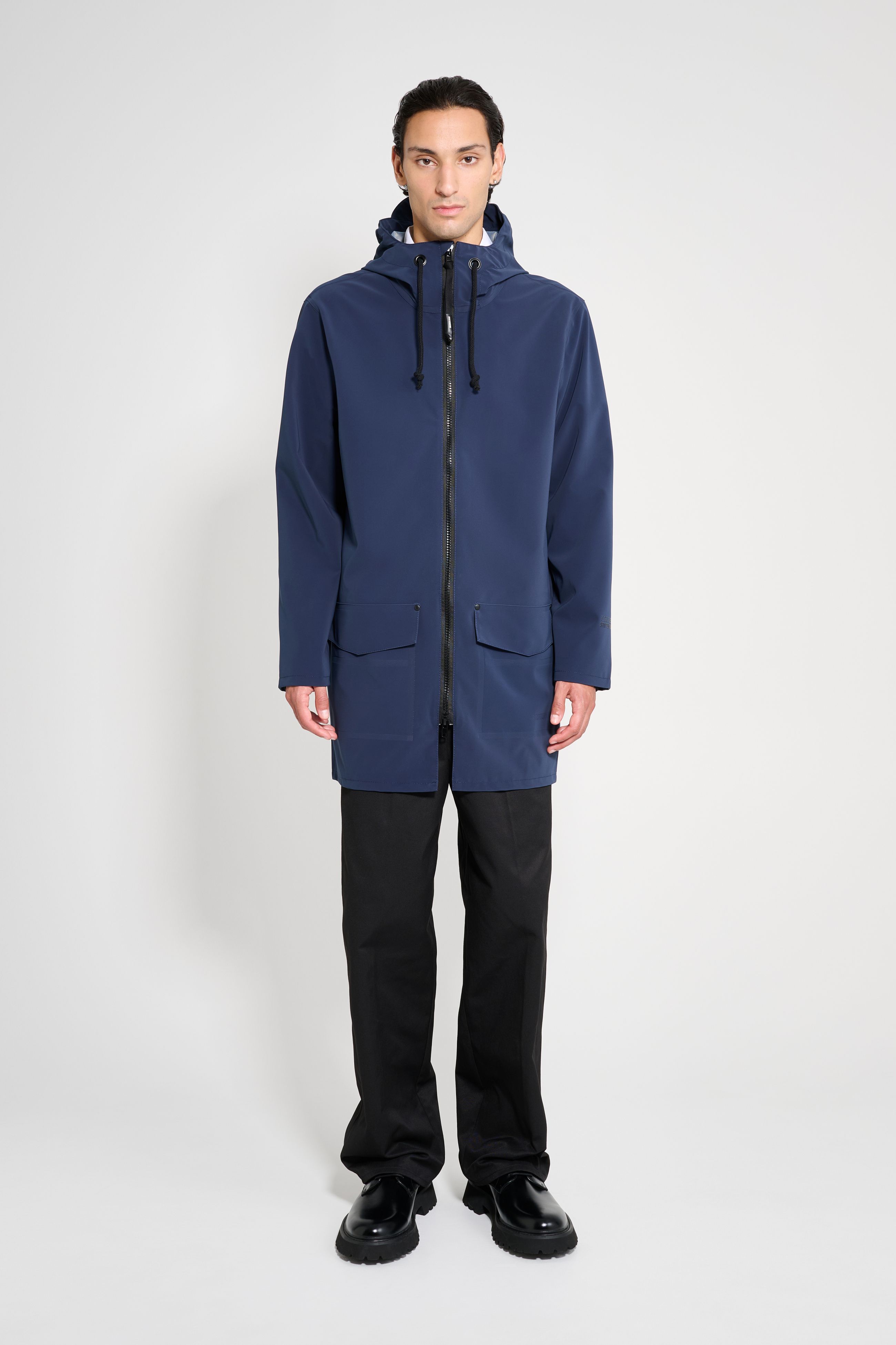 stutterheim stockholm patch navy men jackets raincoats