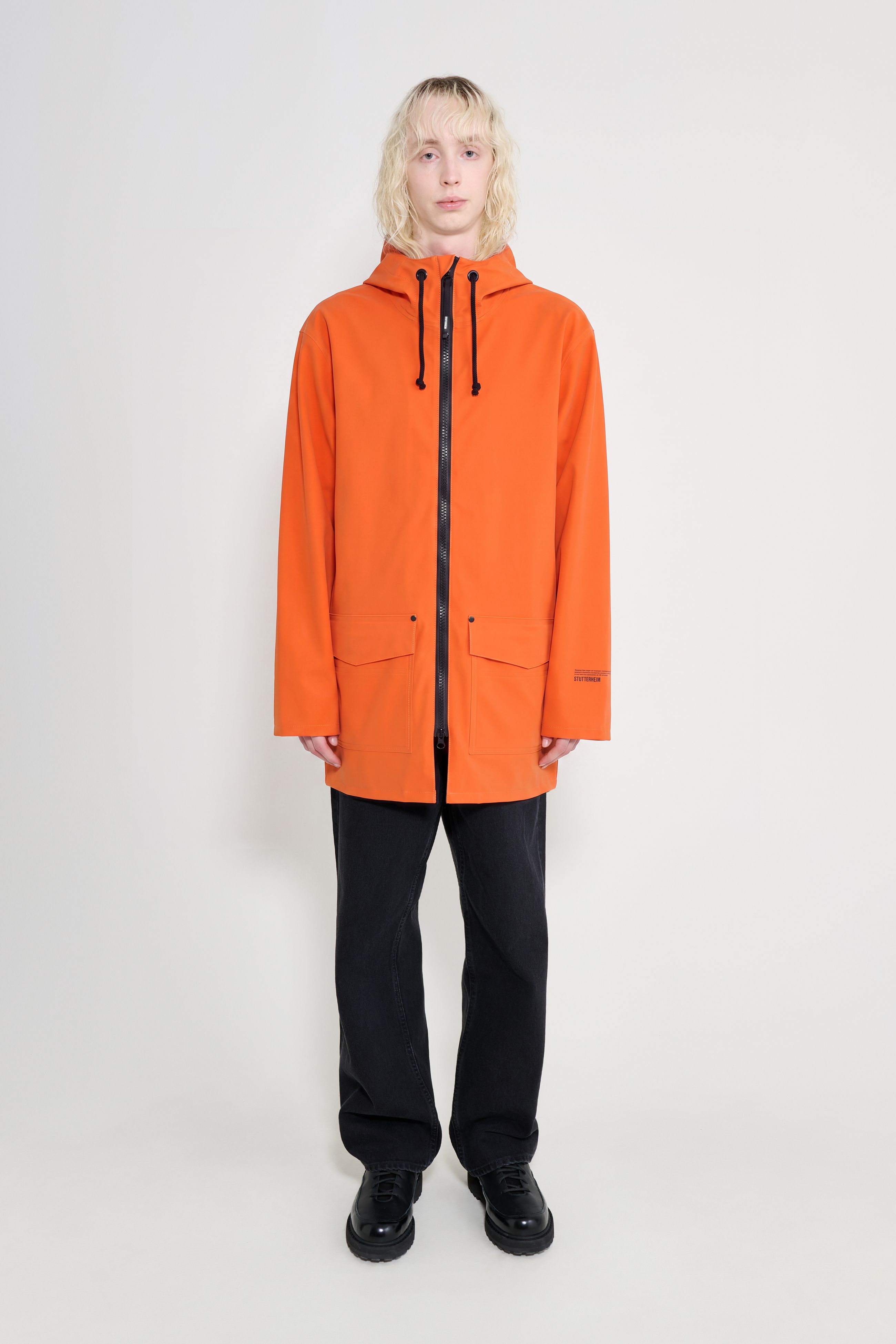 Stockholm Patch Raincoat Pumpkin