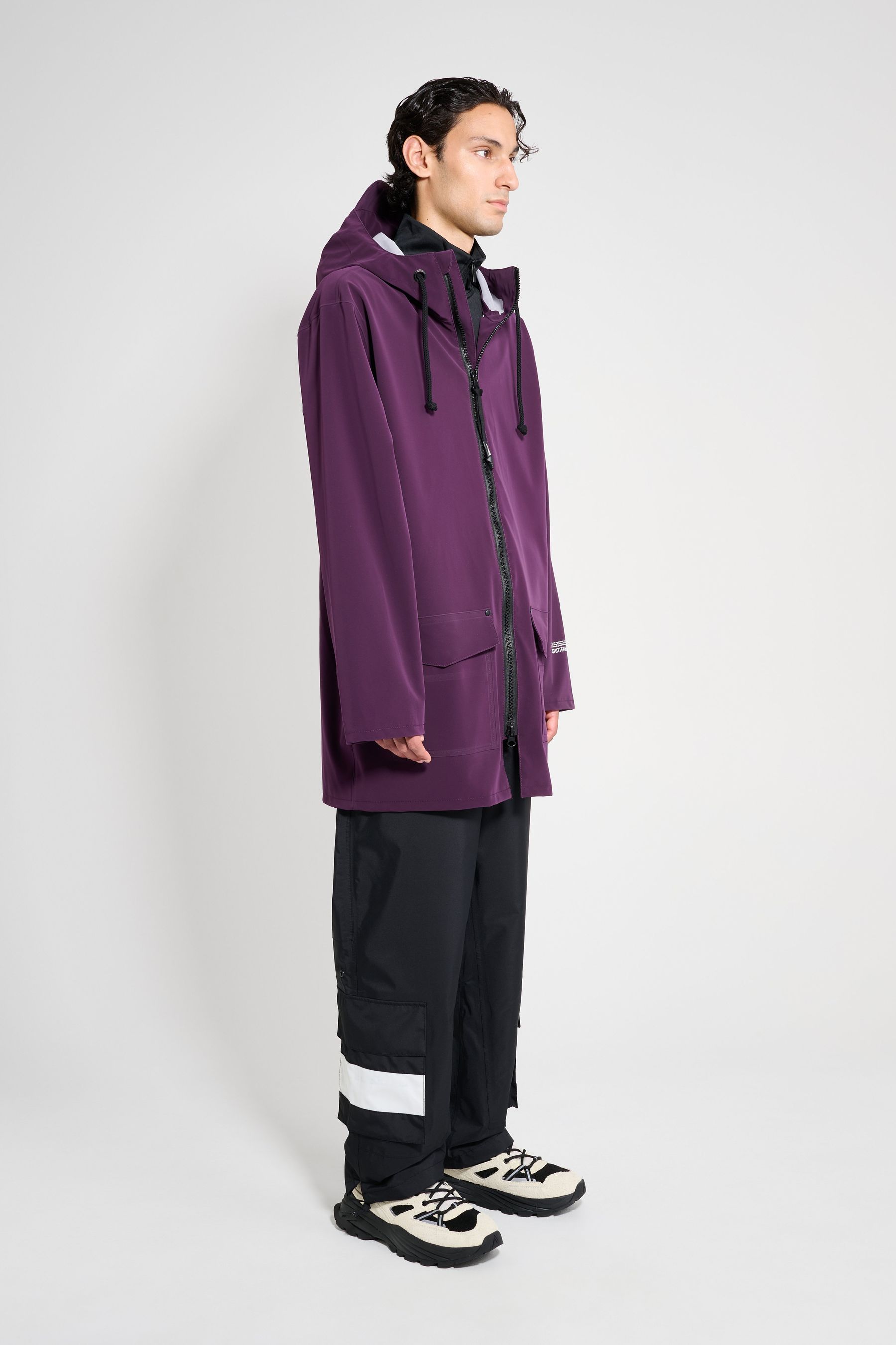 stutterheim stockholm patch purple haze men jackets raincoats